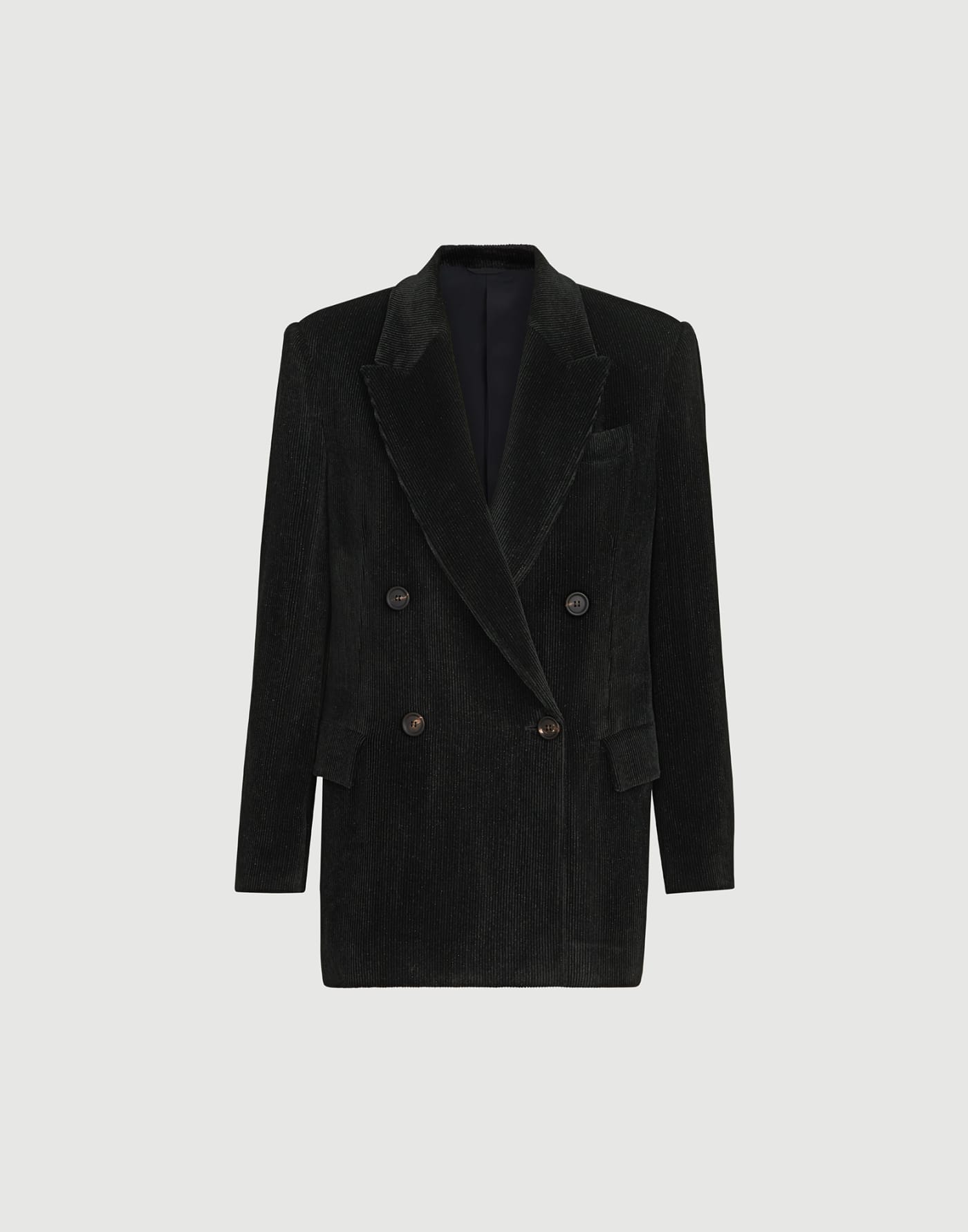 Sparkling corduroy blazer Black Woman - Brunello Cucinelli