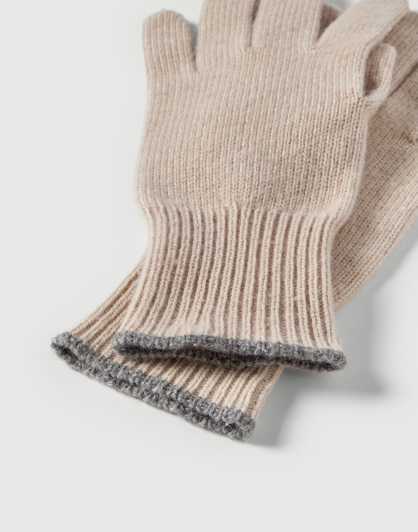 Cashmere knit gloves Sand Man - Brunello Cucinelli