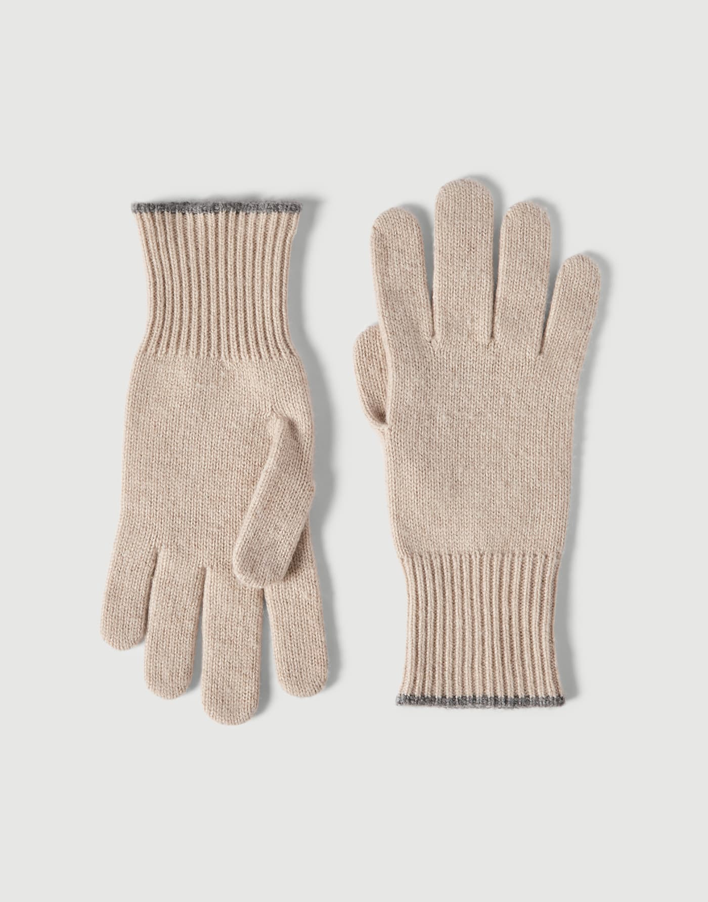 Cashmere knit gloves Sand Man - Brunello Cucinelli