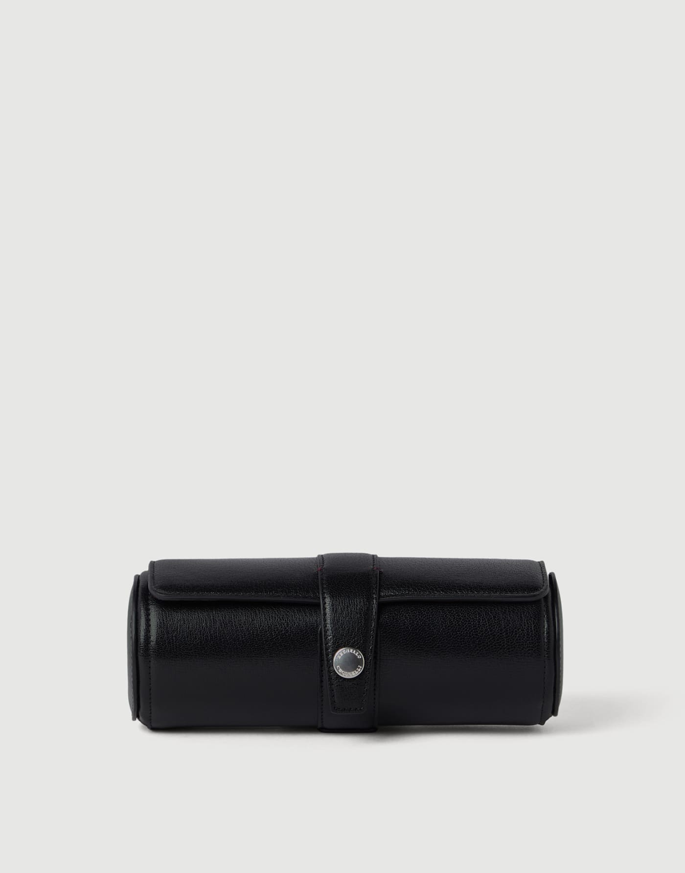 Brushed leather watch box Black Man - Brunello Cucinelli