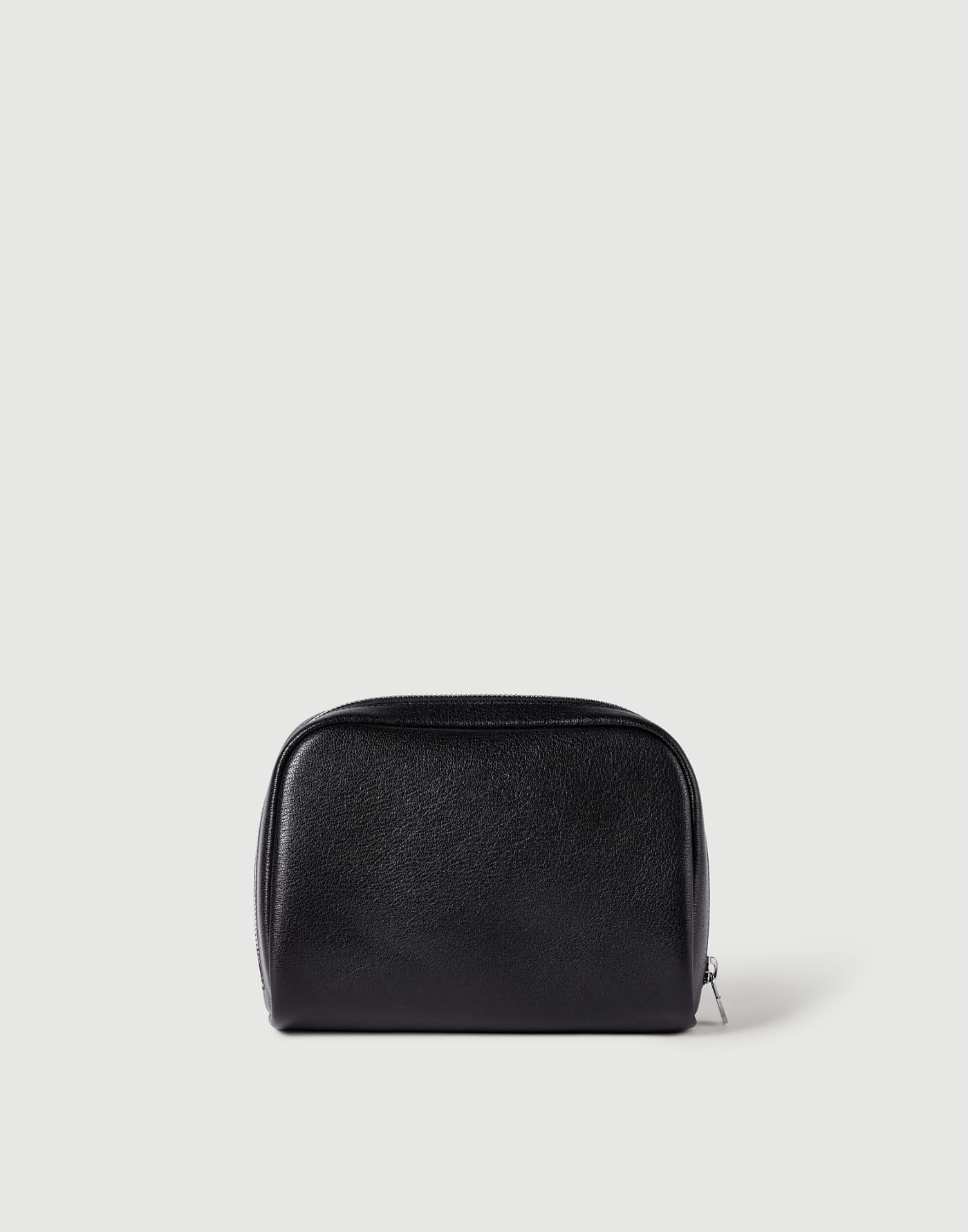 Brushed leather slim beauty case Black Man - Brunello Cucinelli