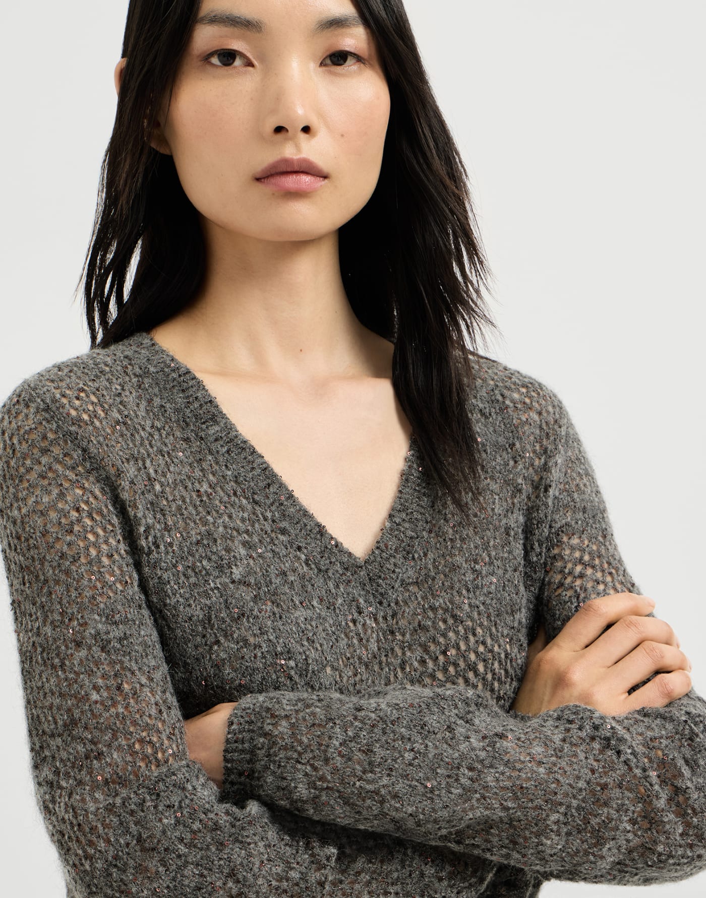 Lace flowers dress Lead Woman - Brunello Cucinelli
