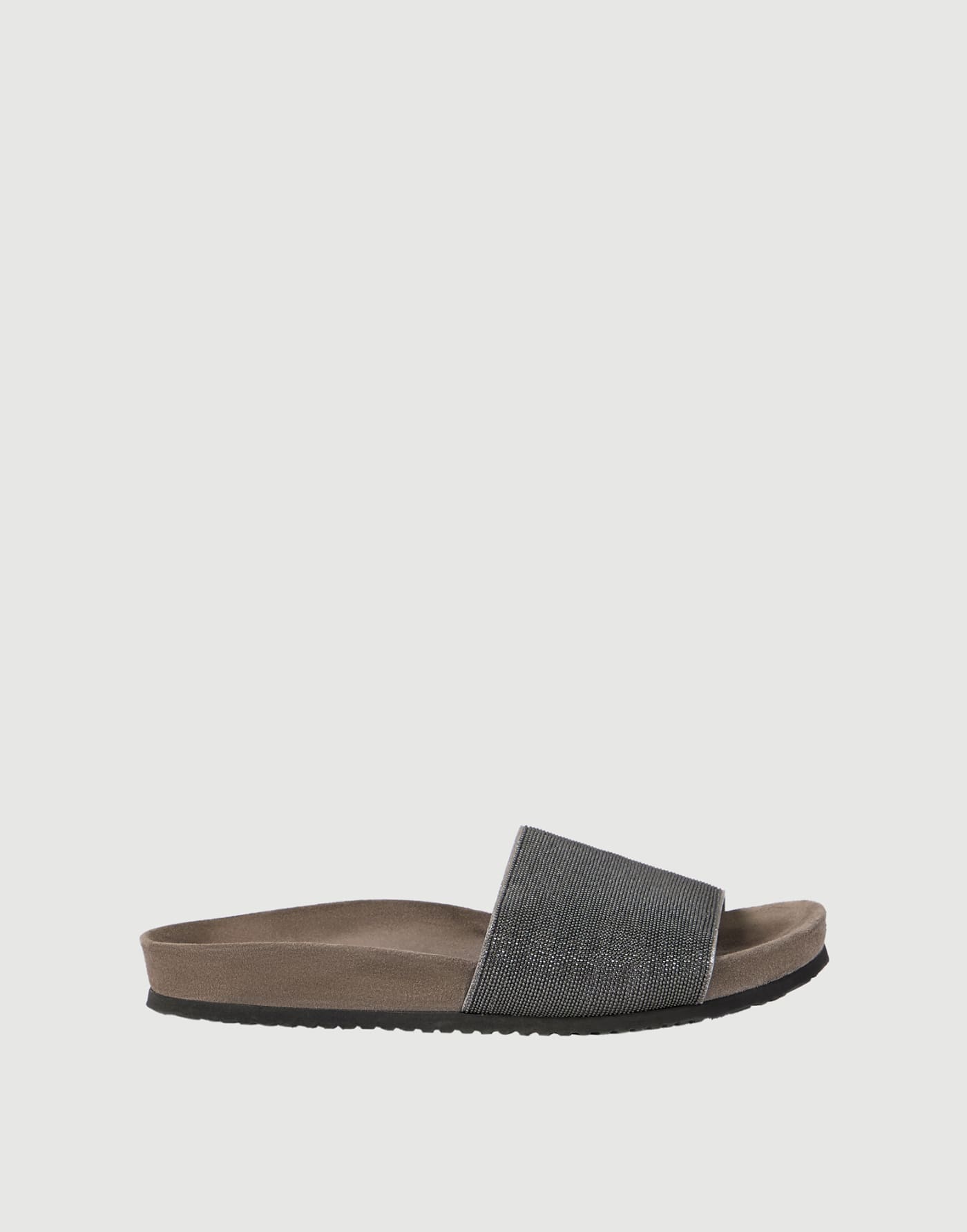 Suede slides Silver Woman - Brunello Cucinelli
