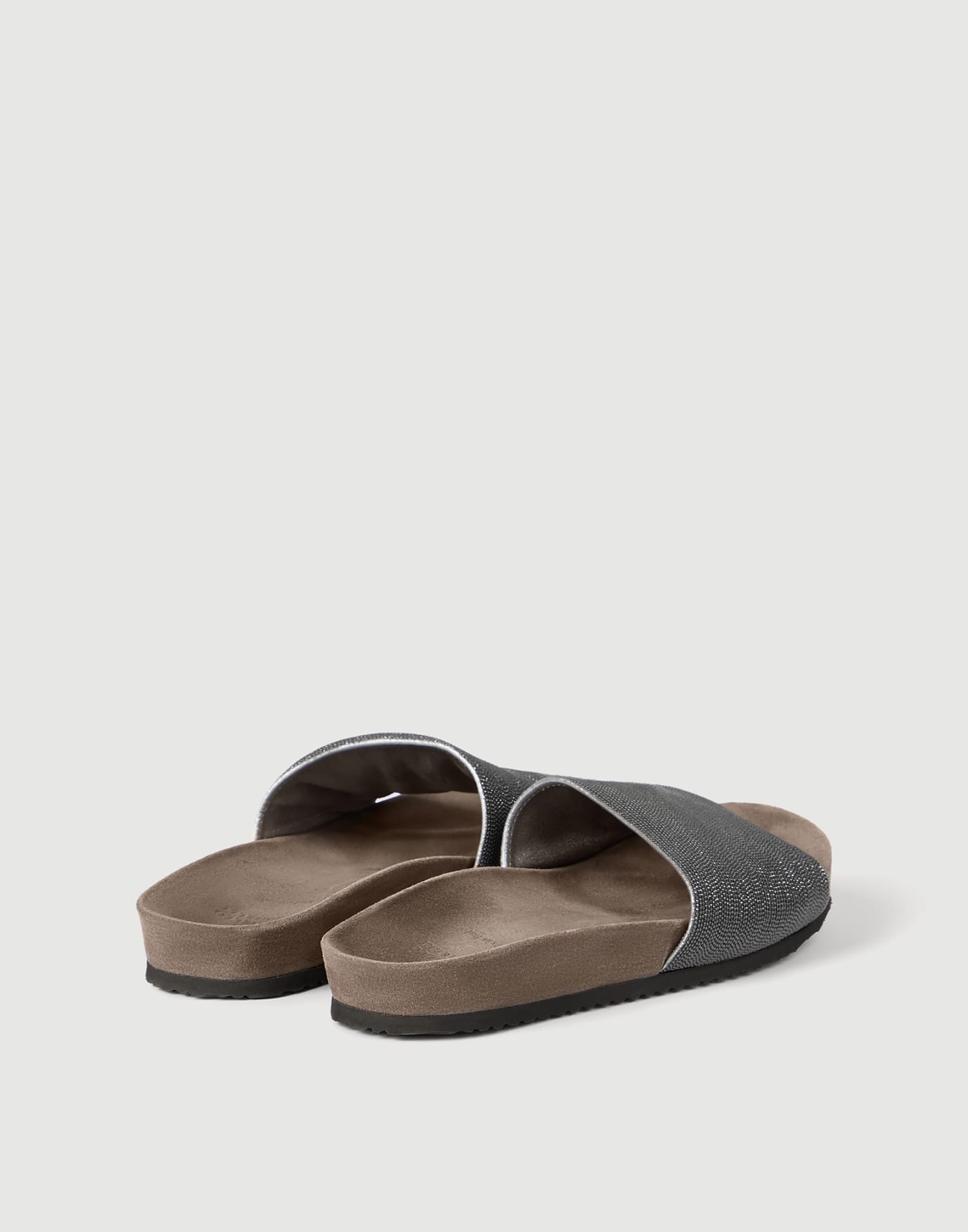 Suede slides Silver Woman - Brunello Cucinelli