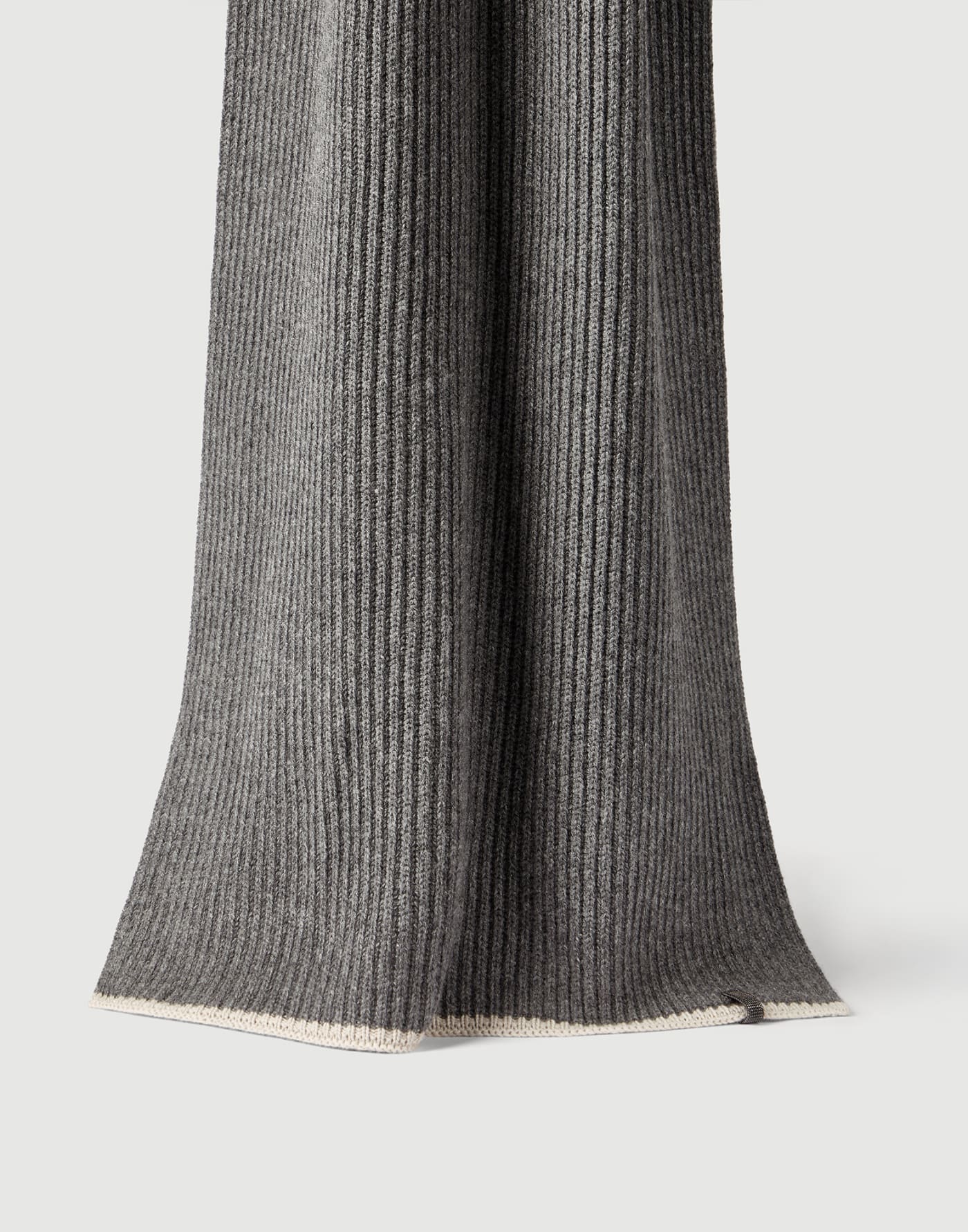 Cashmere knit scarf Lead Woman - Brunello Cucinelli