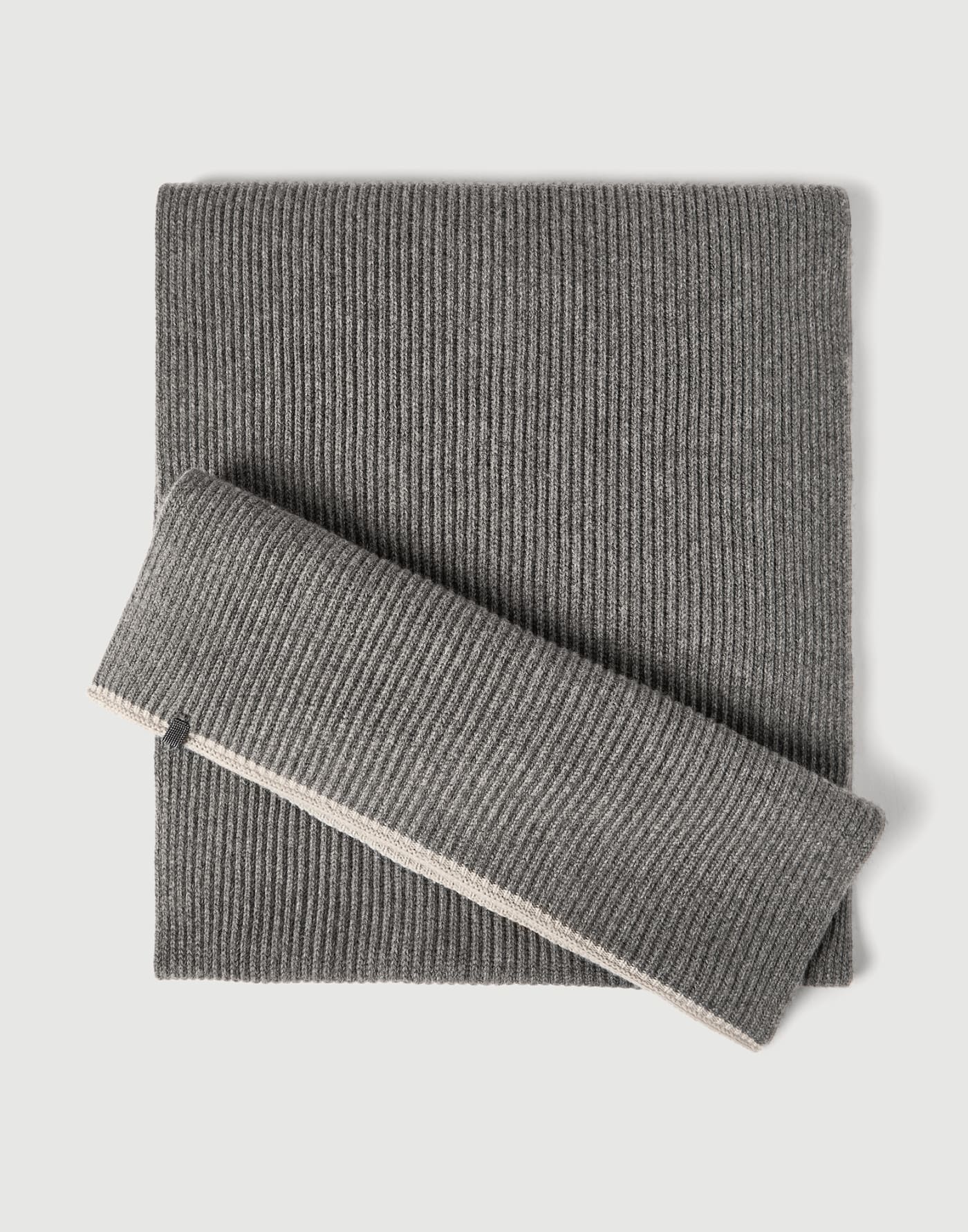 Cashmere knit scarf Lead Woman - Brunello Cucinelli
