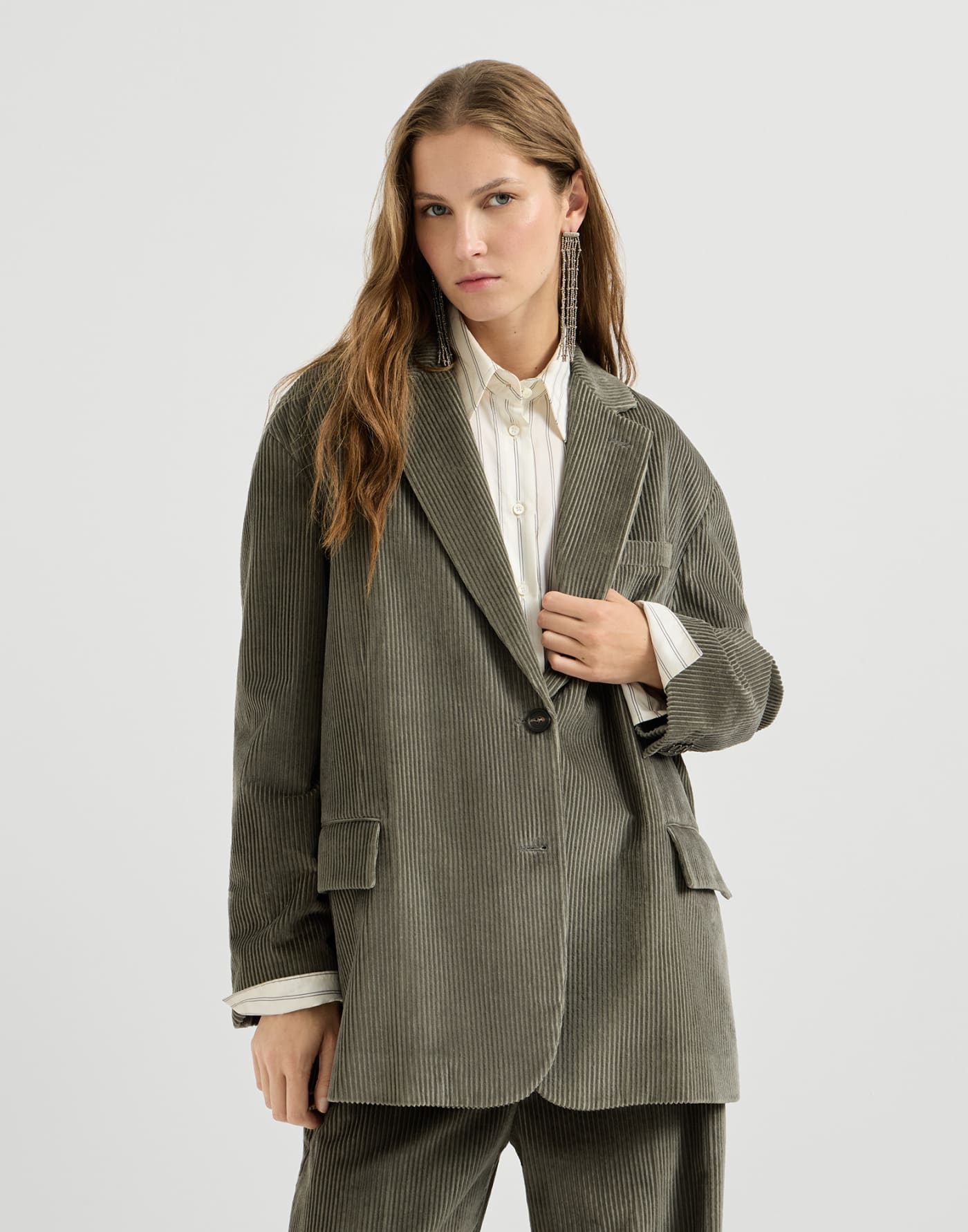 Corduroy blazer Origano Woman - Brunello Cucinelli
