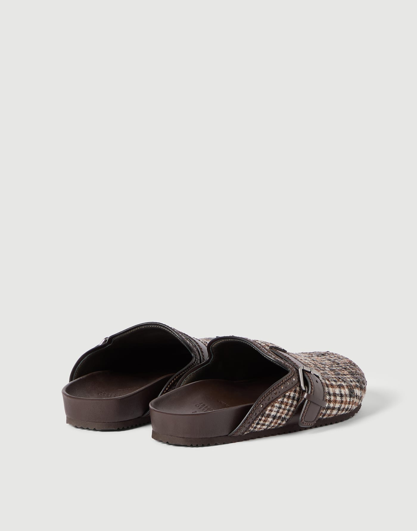 Dazzling Dégradé Embroidery slippers Brown Woman - Brunello Cucinelli