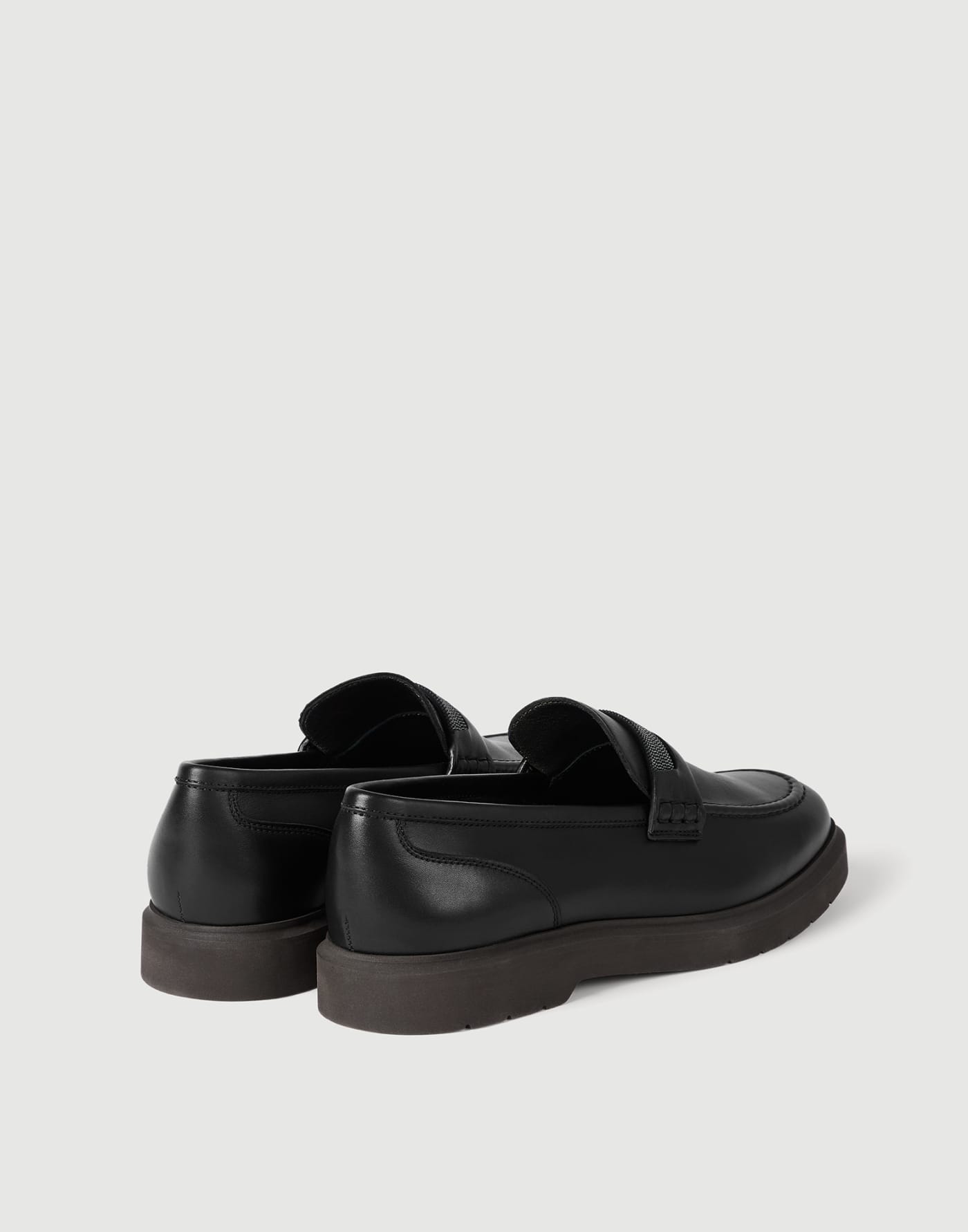 Nappa leather penny loafers Black Woman - Brunello Cucinelli
