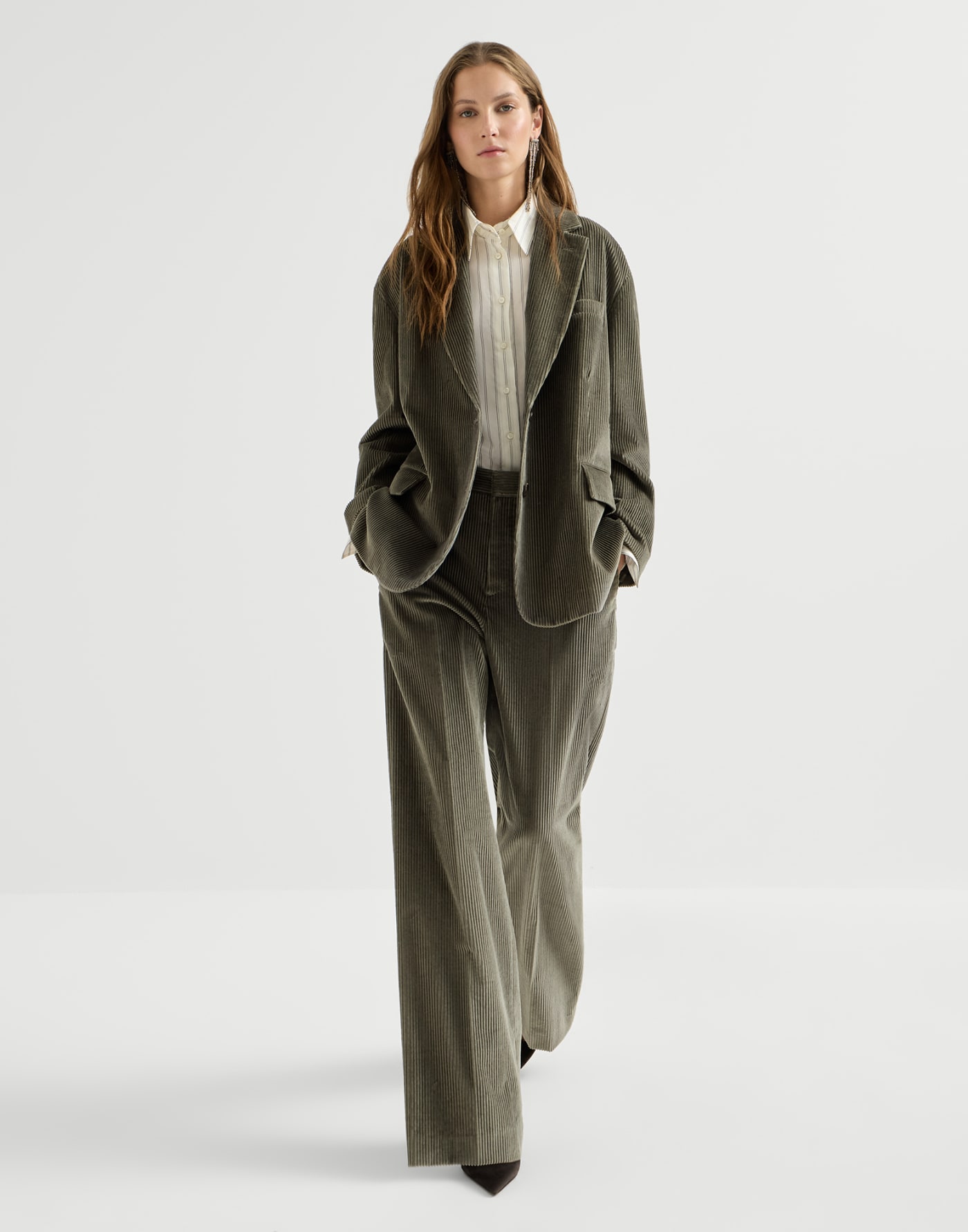 Pantalón Loose Orégano Mujer - Brunello Cucinelli