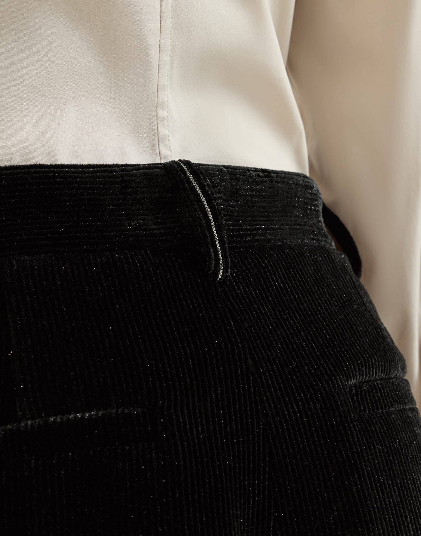 Sparkling corduroy trousers Black Woman - Brunello Cucinelli