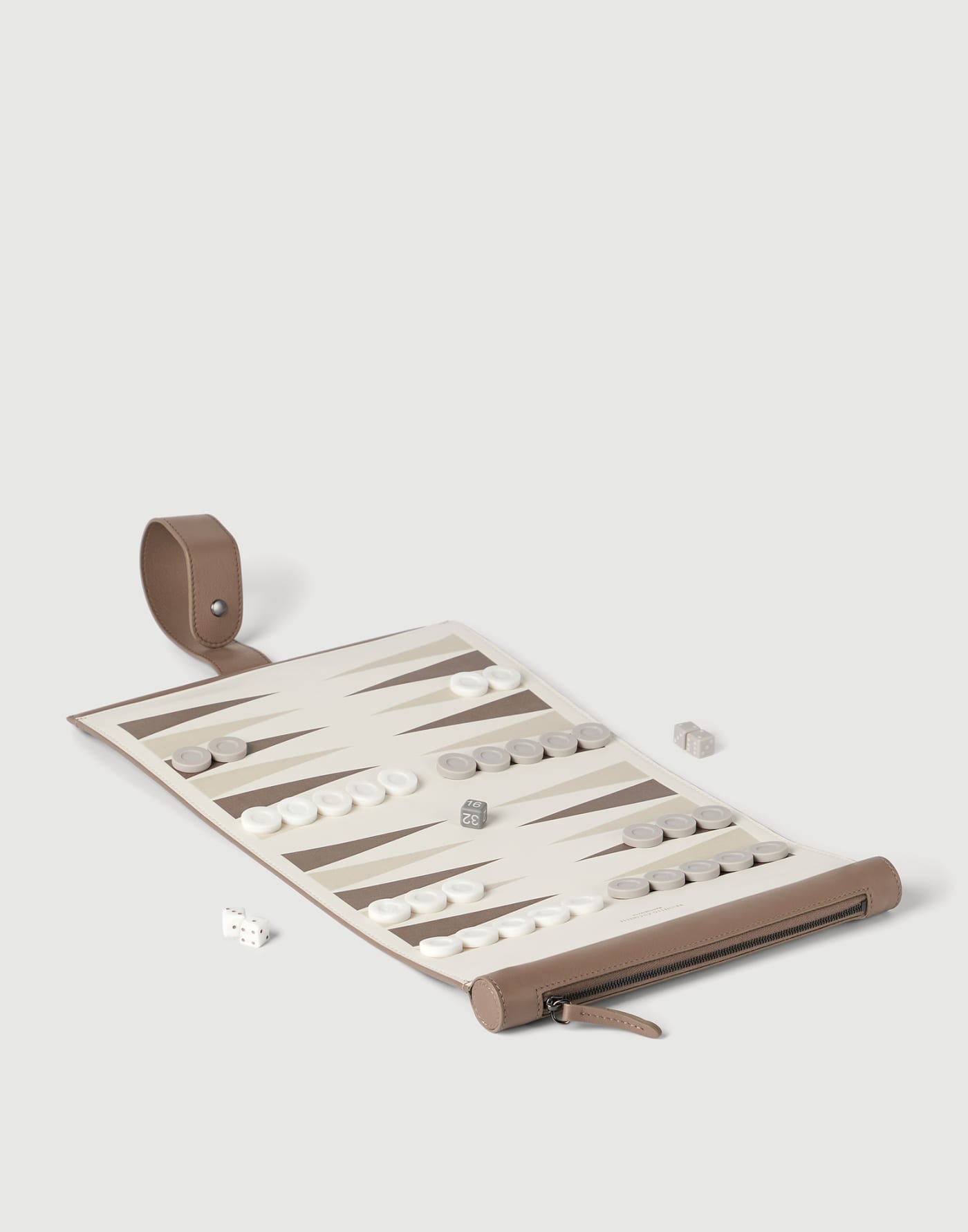 Portable backgammon set Milk Lifestyle - Brunello Cucinelli