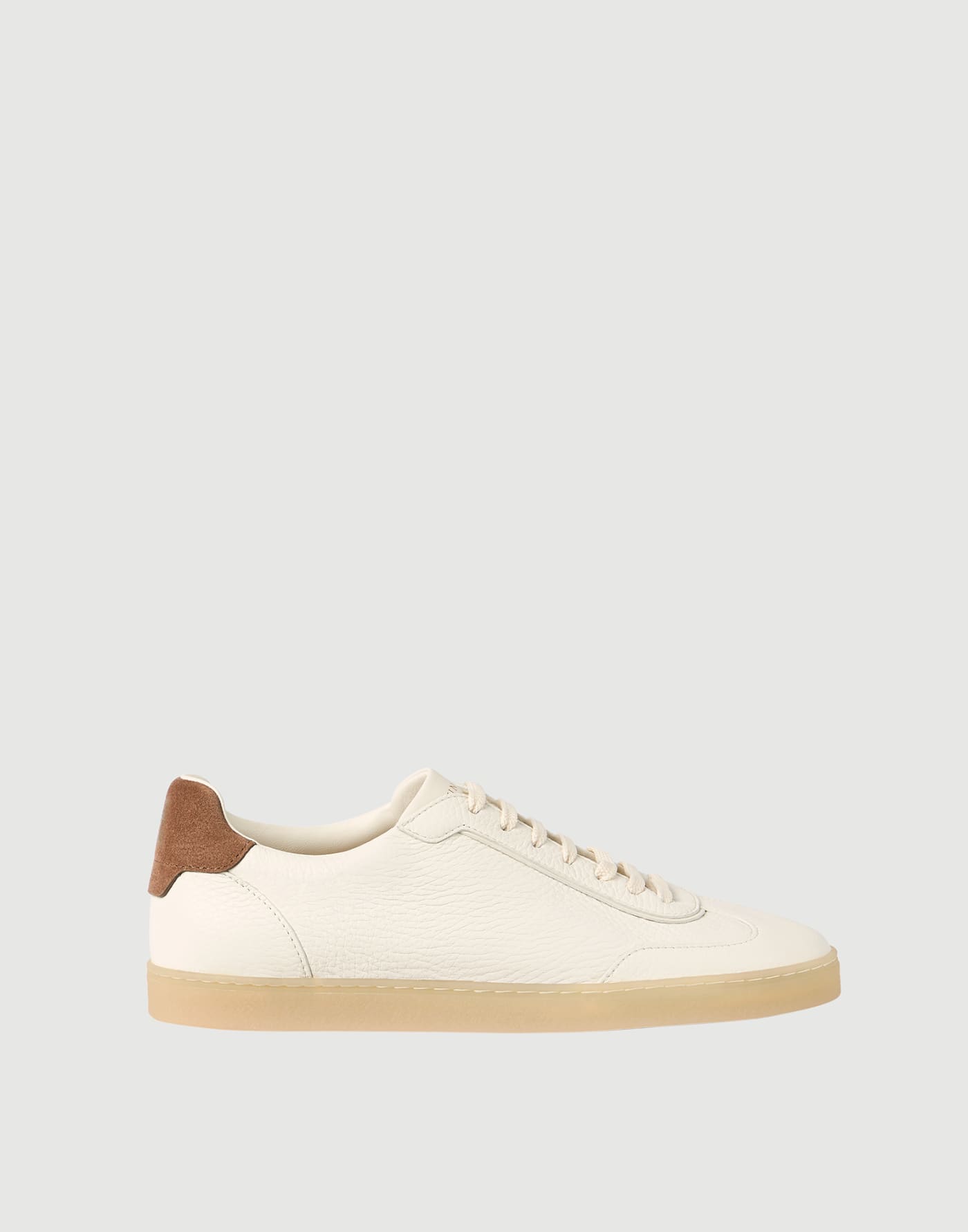 Sneakers aus Hirschleder Creme Herren - Brunello Cucinelli