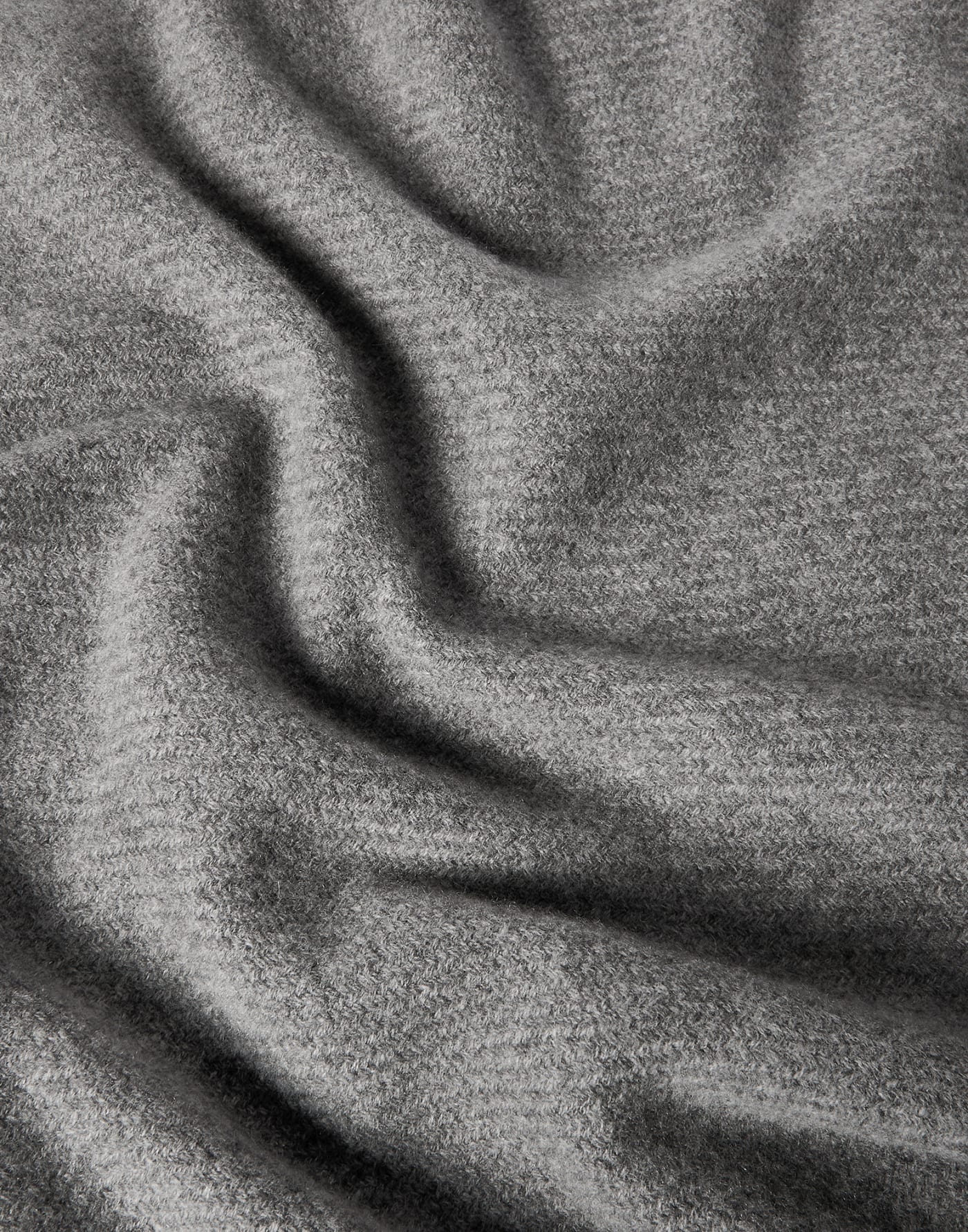 Cashmere diagonal scarf Medium Grey Man - Brunello Cucinelli