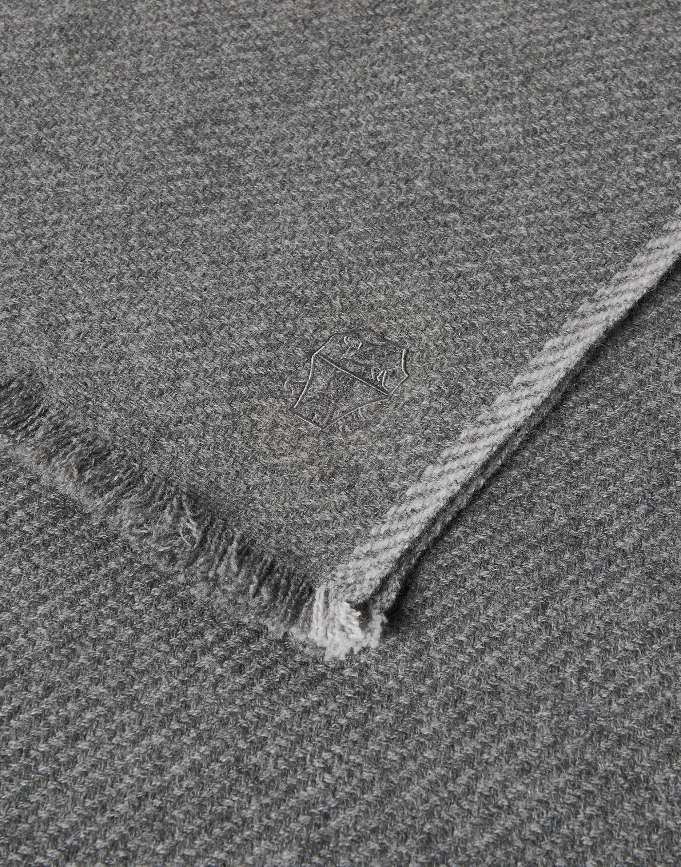Cashmere scarf Medium Grey Man - Brunello Cucinelli