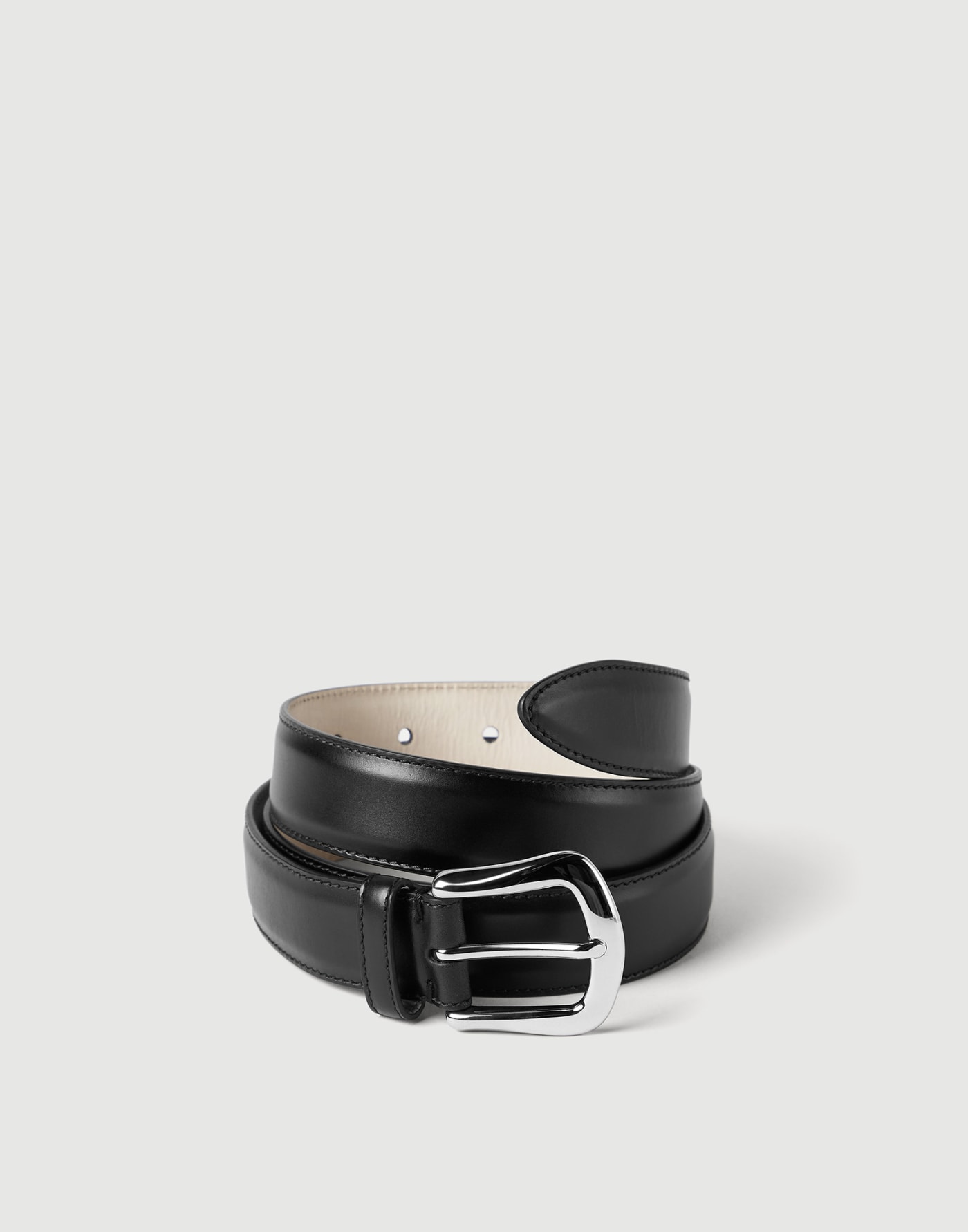 Calfskin belt Black Man - Brunello Cucinelli