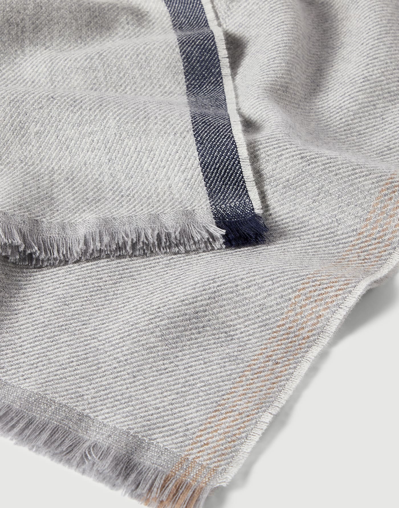 Scarf Pearl Grey Man - Brunello Cucinelli