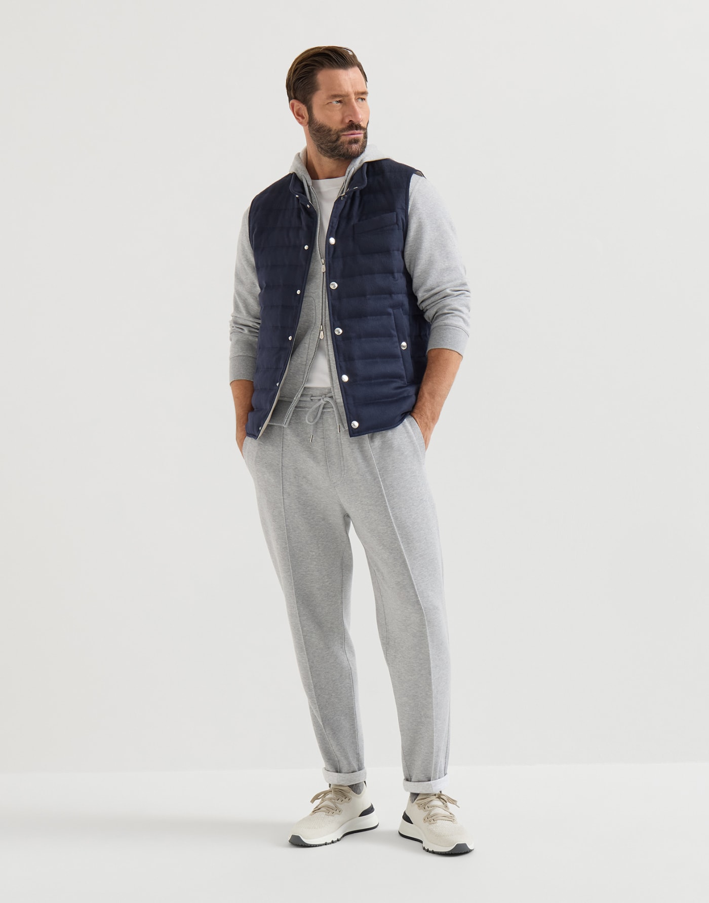 Cotton chiné knit runners Panama Man - Brunello Cucinelli