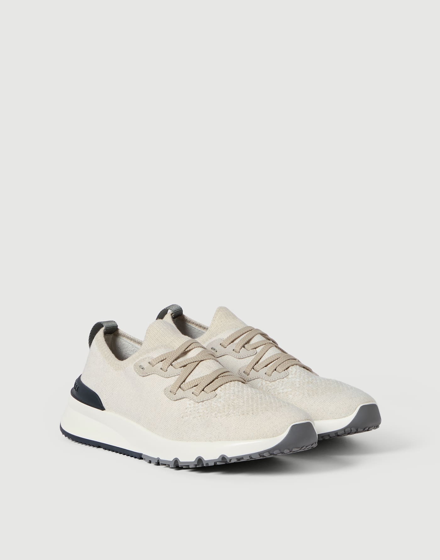 Cotton chiné knit runners Panama Man - Brunello Cucinelli