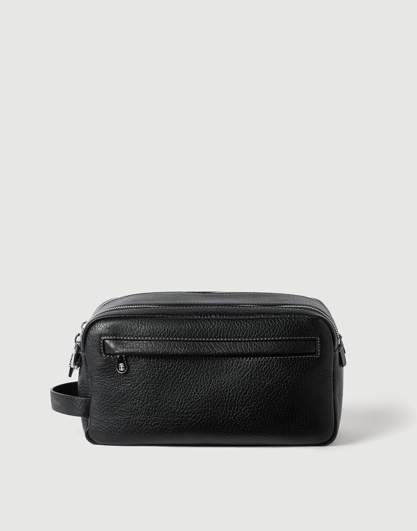 Calfskin beauty case Black Man - Brunello Cucinelli
