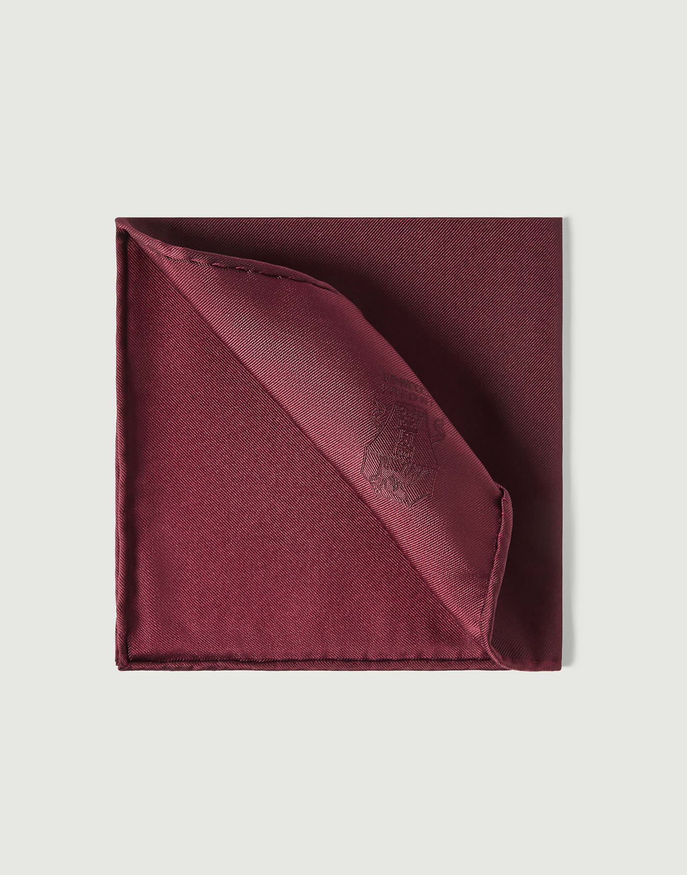 Einstecktuch aus Seide mit Logo Rot Herren - Brunello Cucinelli