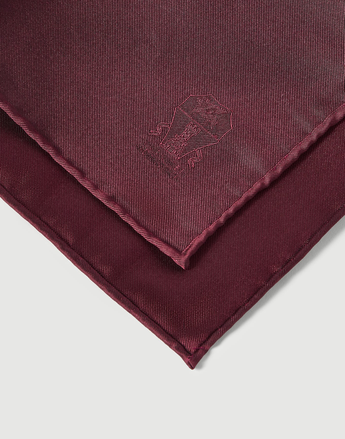Einstecktuch aus Seide mit Logo Rot Herren - Brunello Cucinelli