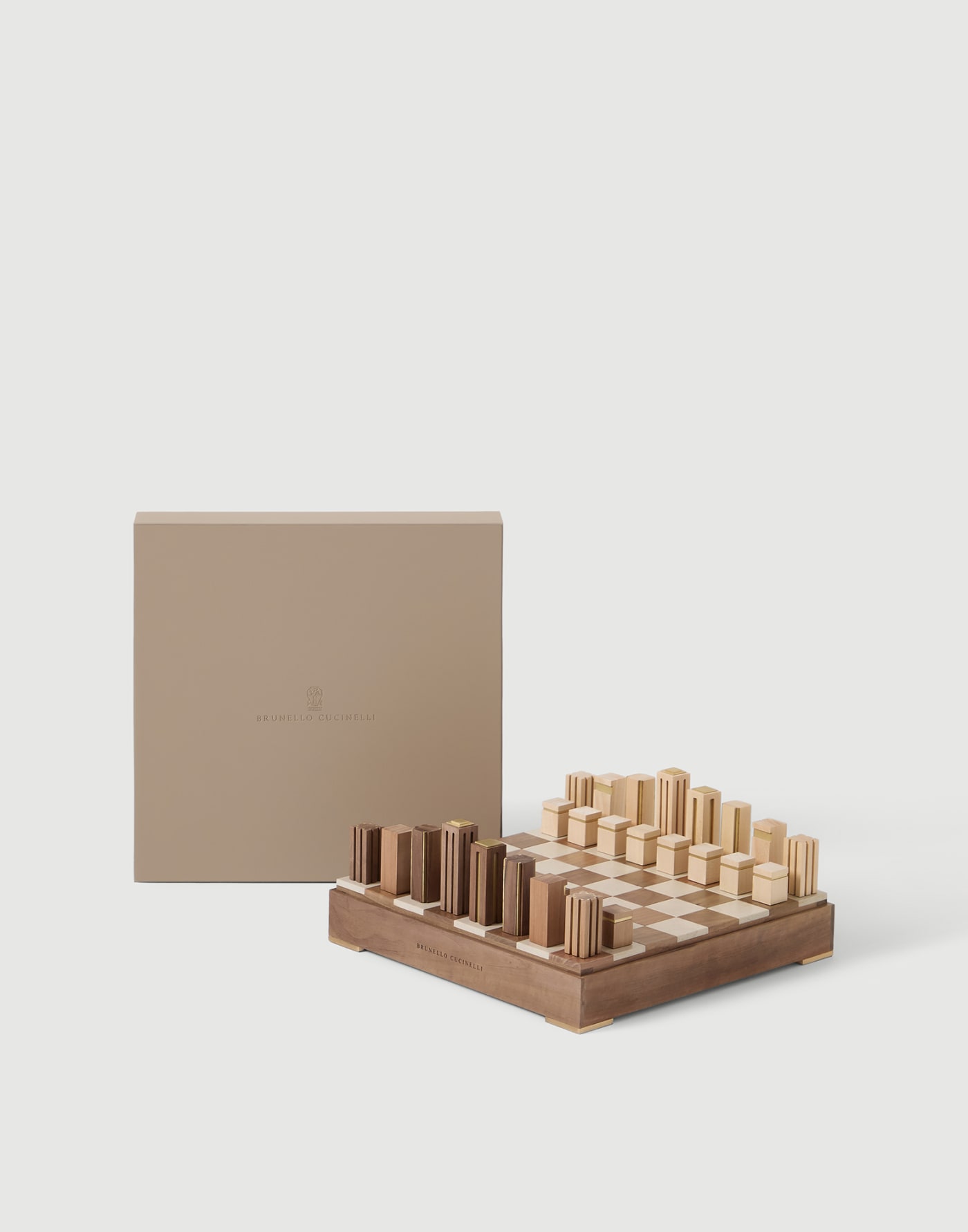 Chess set Hazelnut Lifestyle - Brunello Cucinelli