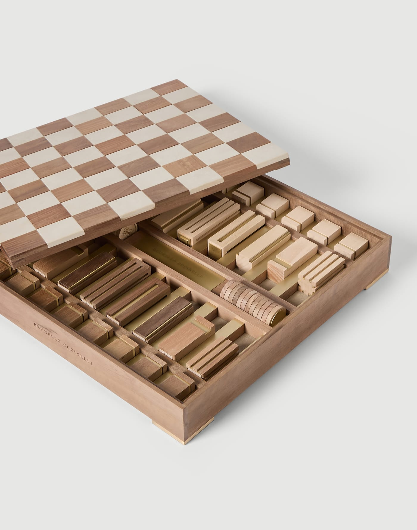 Chess set Hazelnut Lifestyle - Brunello Cucinelli