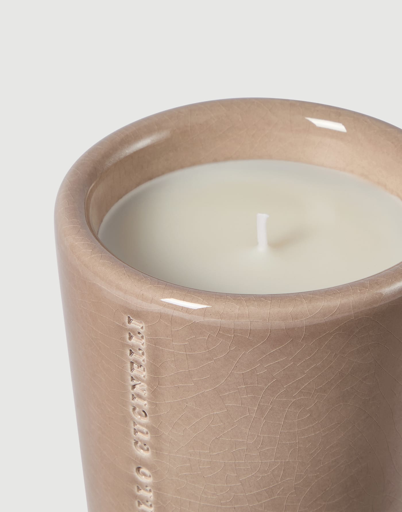 Candela in vaso craquelé Sabbia Lifestyle - Brunello Cucinelli