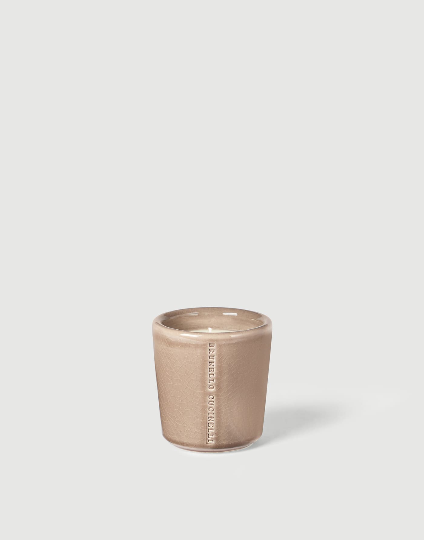 Candela in vaso craquelé Sabbia Lifestyle - Brunello Cucinelli