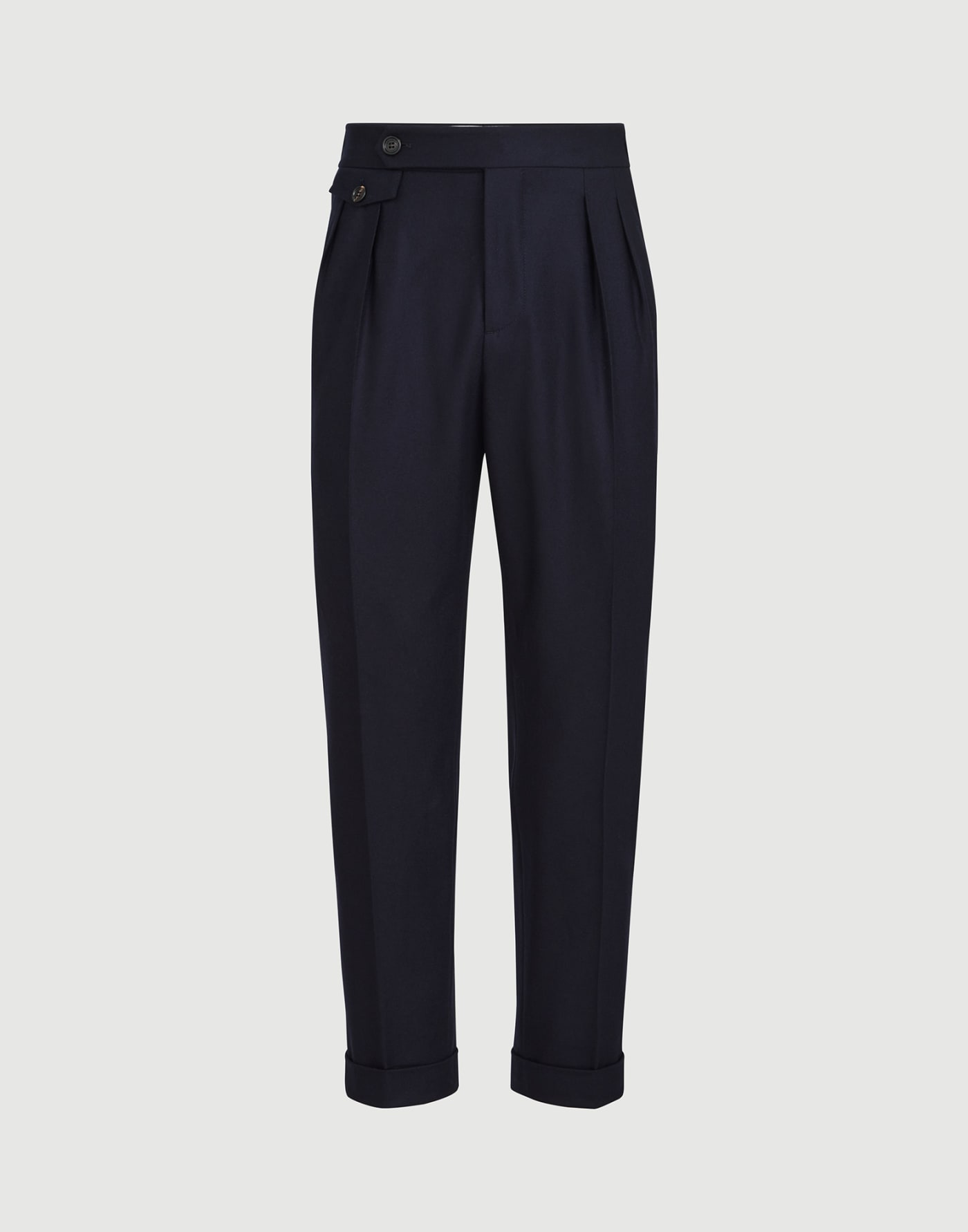 Pantalón de franela de lana virgen Azul Hombre - Brunello Cucinelli