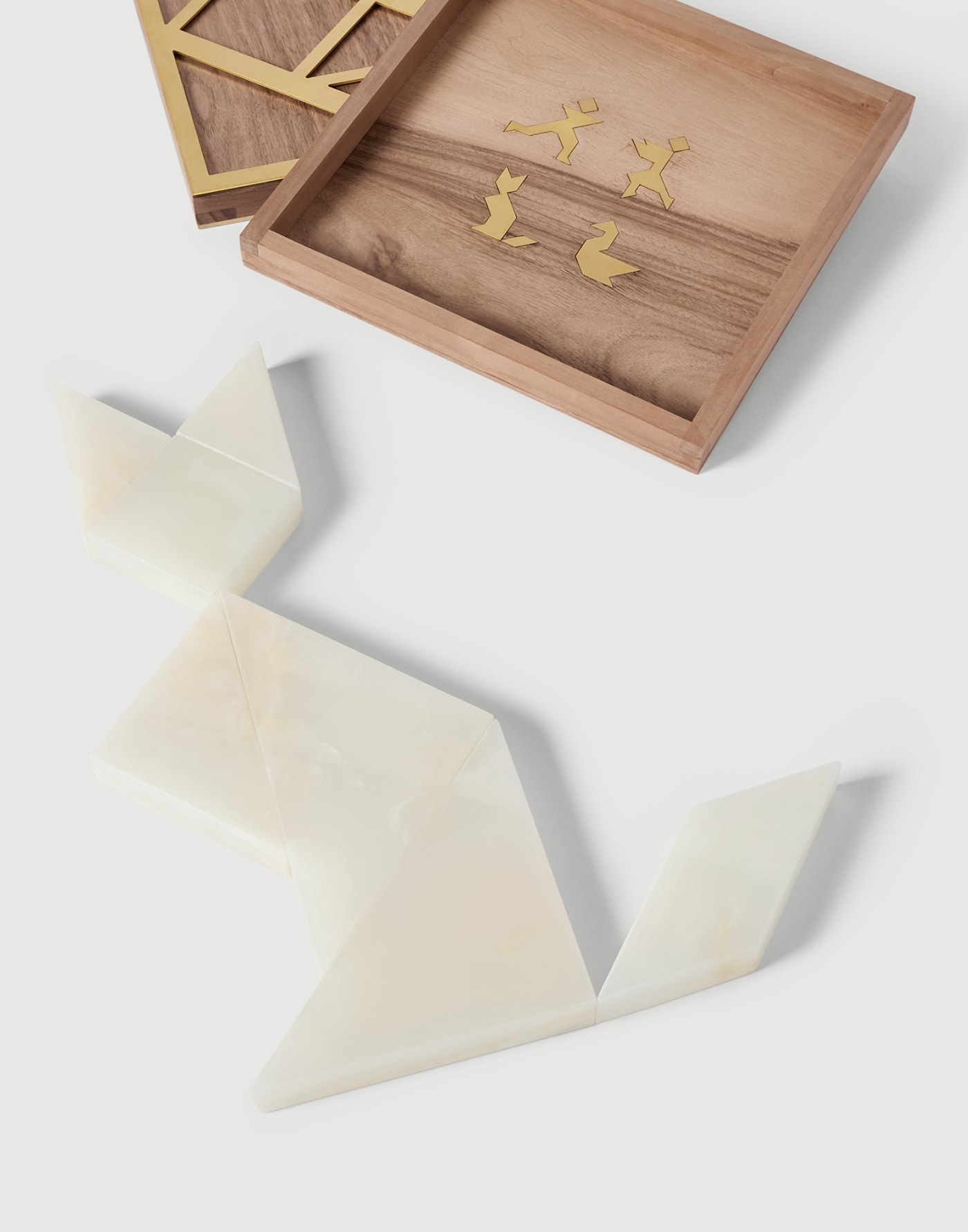 Tangram set Hazelnut Lifestyle - Brunello Cucinelli