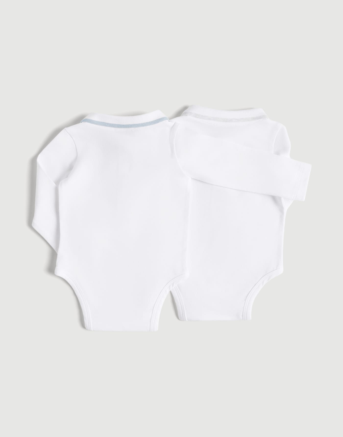 Body manica lunga Baby Bernie Bianco / Beige Baby - Brunello Cucinelli