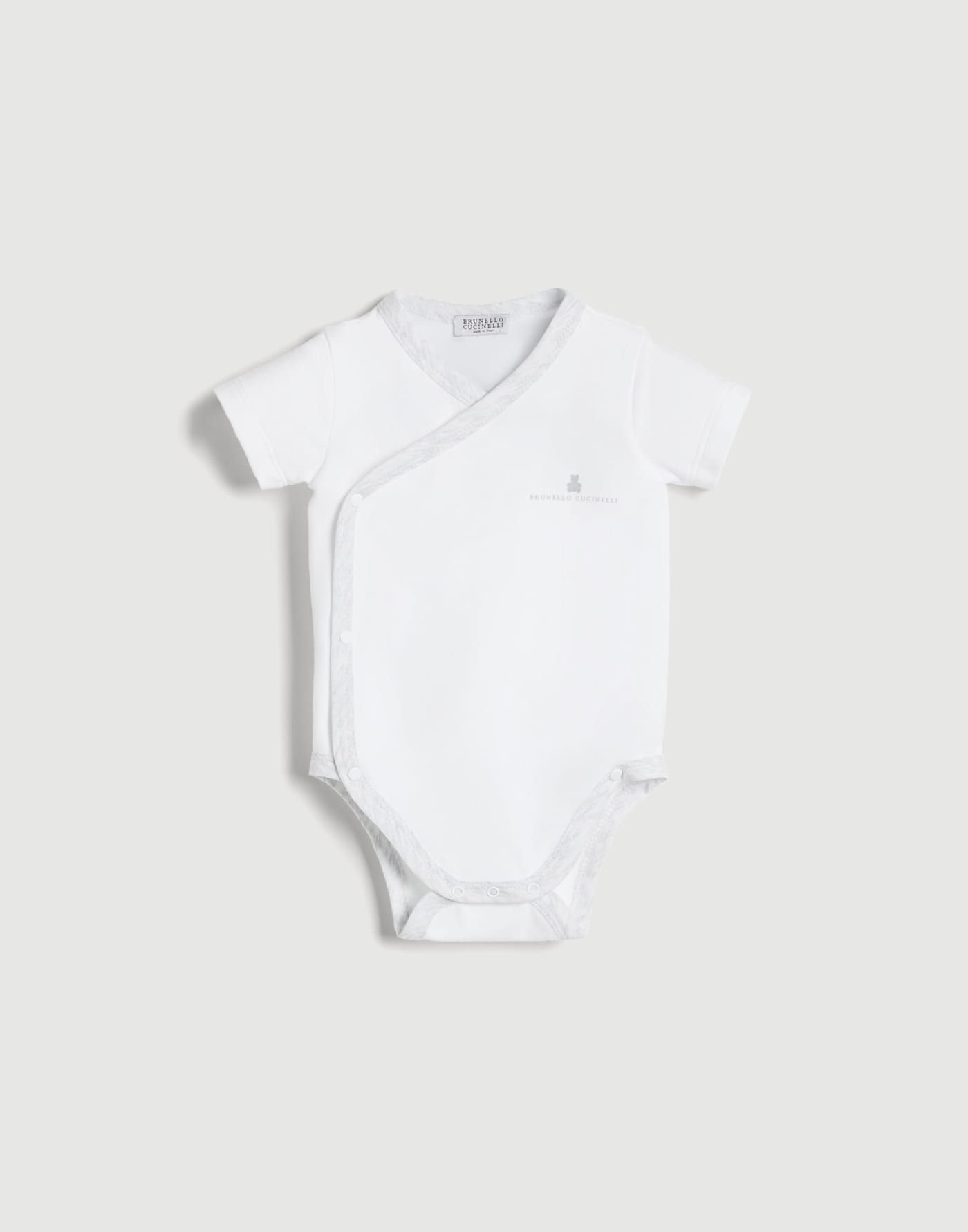 伯尼小熊婴儿连体衣 白色 幼童 - Brunello Cucinelli
