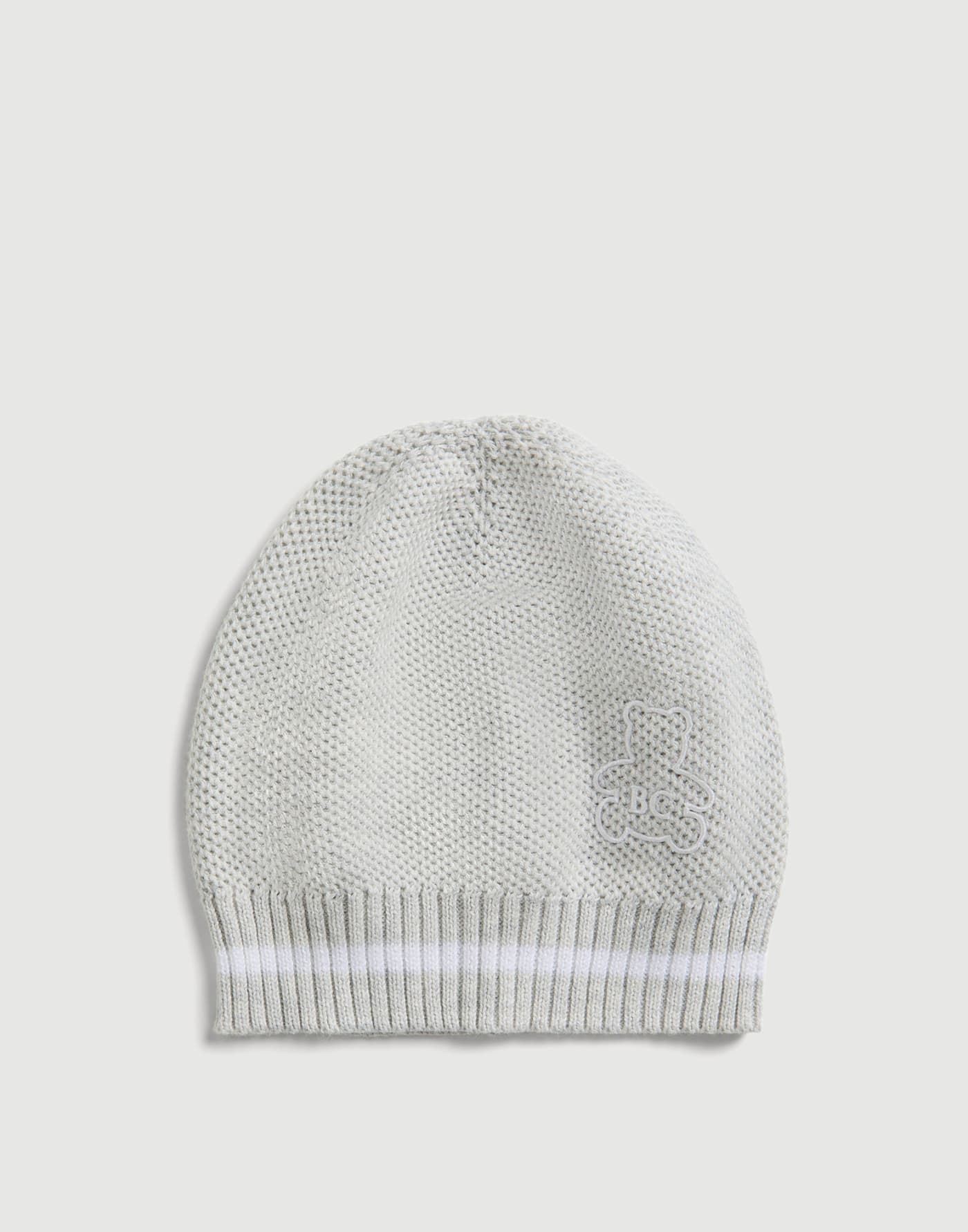 Bernie Baby knit beanie Fog Baby - Brunello Cucinelli