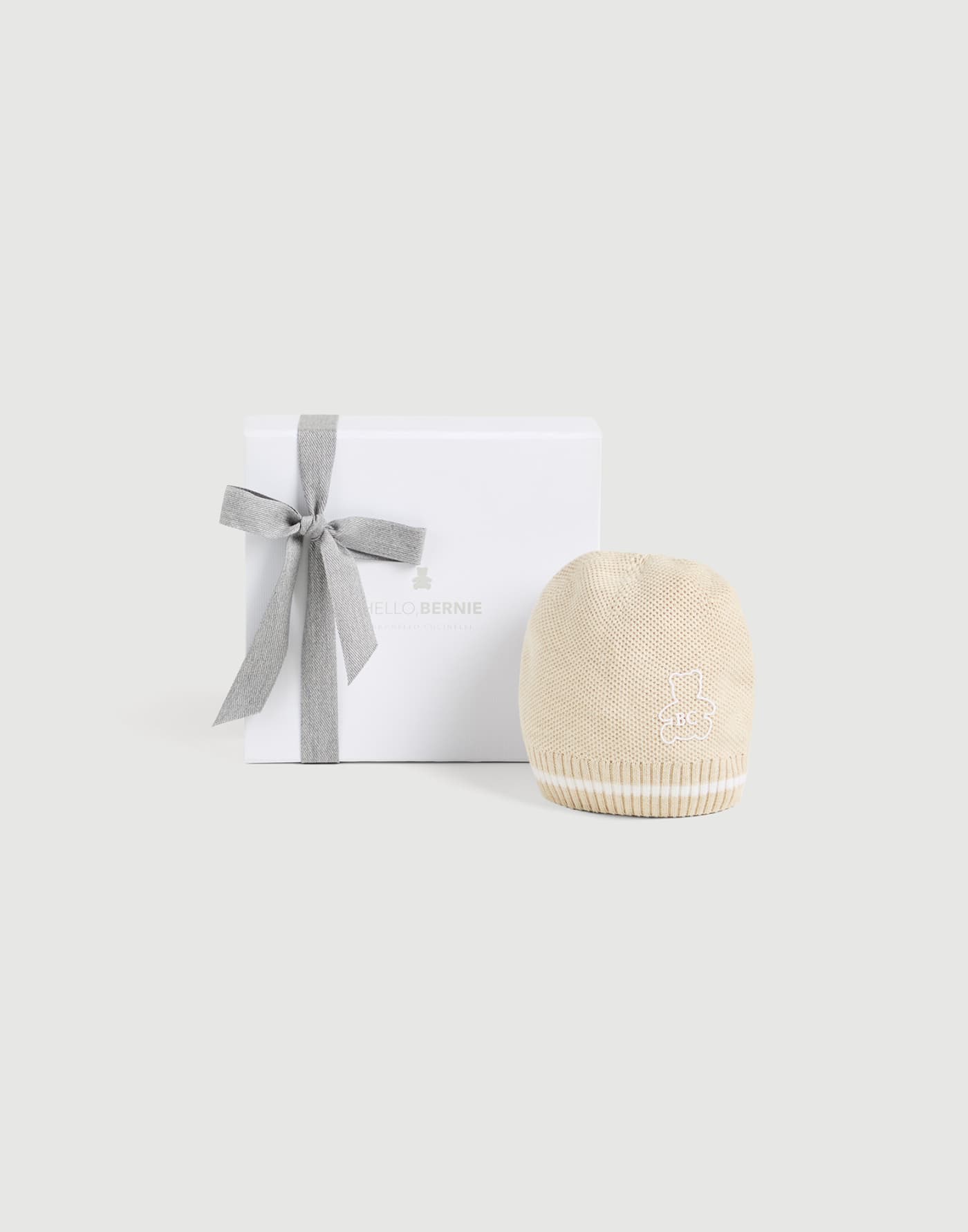 Bernie Baby knit beanie Sand Baby - Brunello Cucinelli