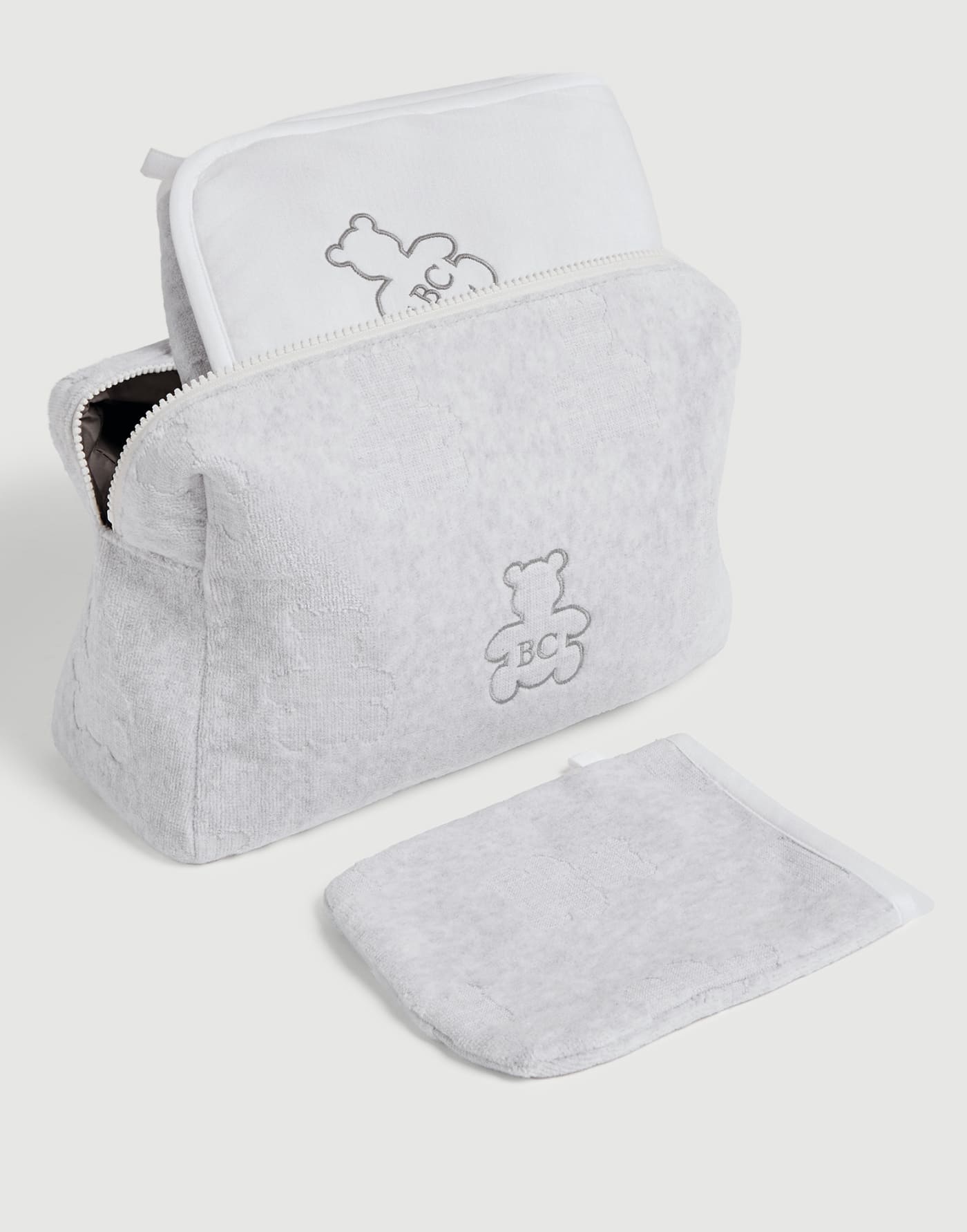 Bernie Baby Bath set Light Grey Baby - Brunello Cucinelli