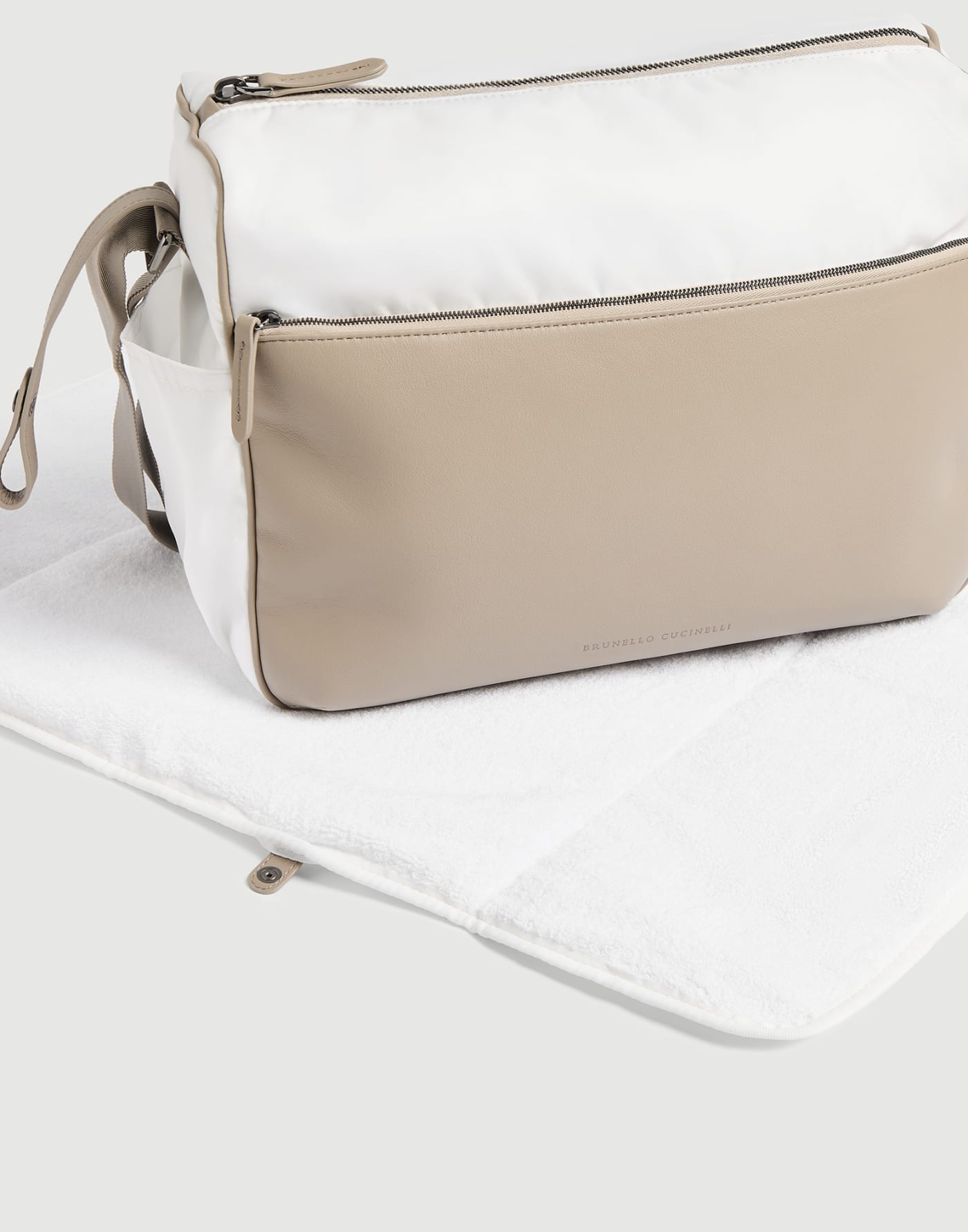 Borsa fasciatoio Baby Bernie Off-White Baby - Brunello Cucinelli