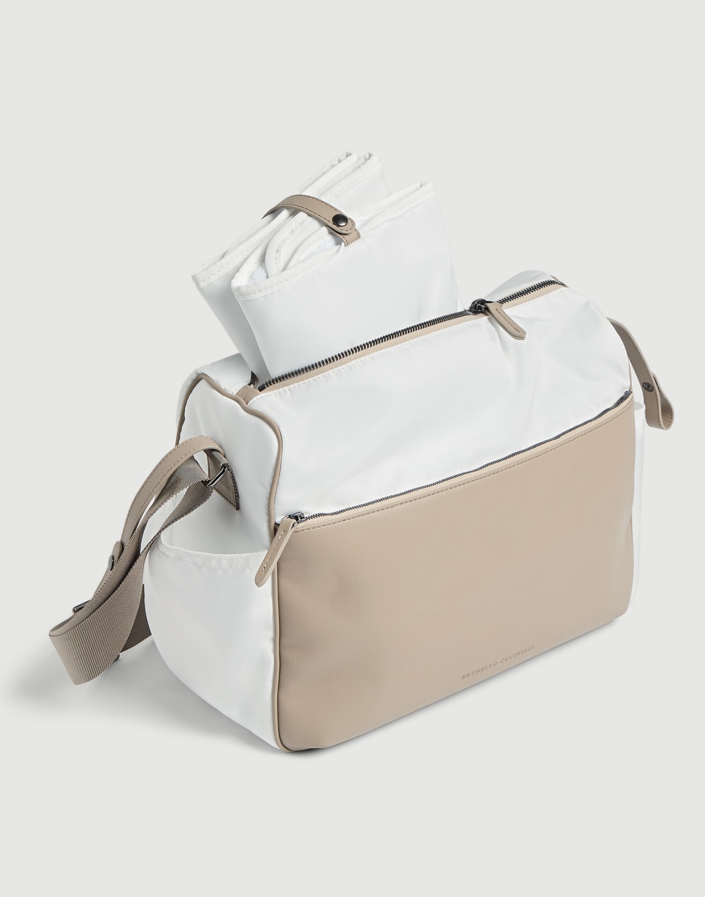 Borsa fasciatoio Baby Bernie Off-White Baby - Brunello Cucinelli