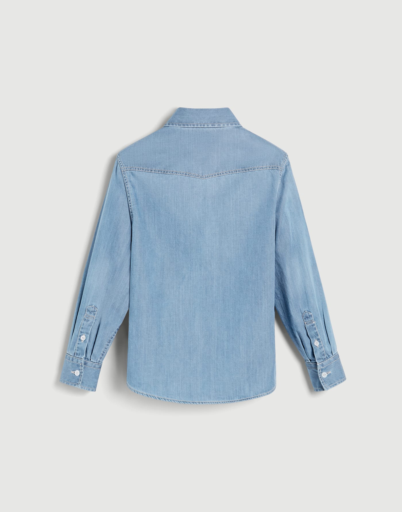 Lightweight denim shirt Light Denim Boys - Brunello Cucinelli