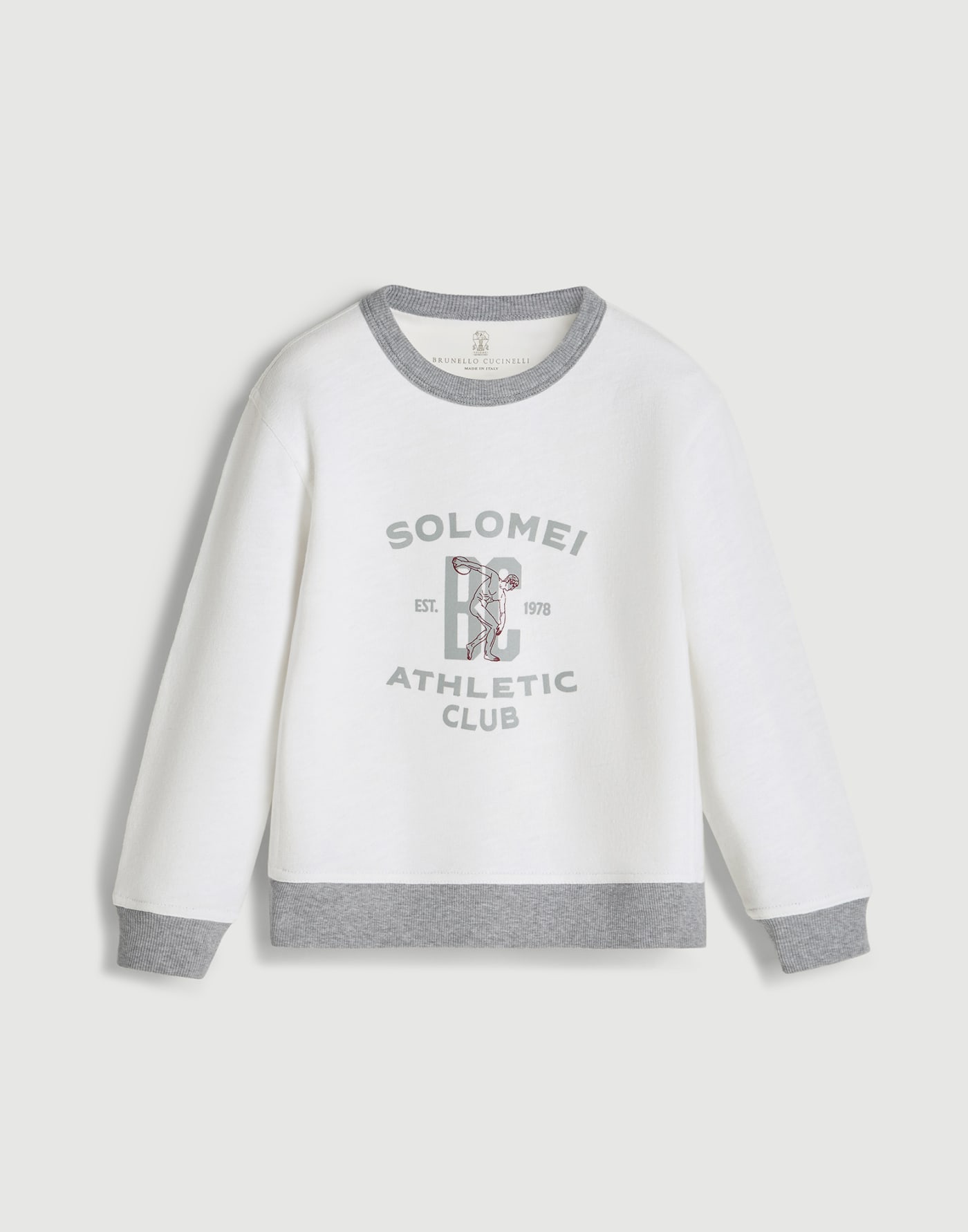 絨面上衣 白色 男童 - Brunello Cucinelli