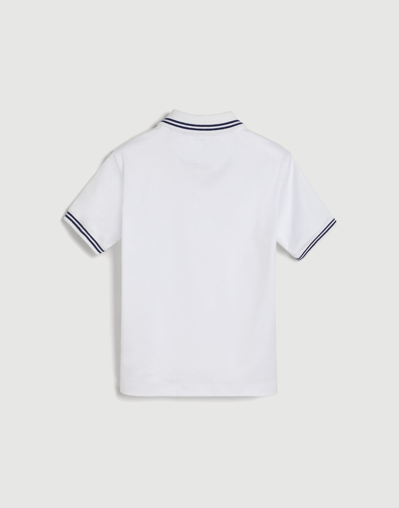Cotton jersey polo shirt with logo White Boys - Brunello Cucinelli