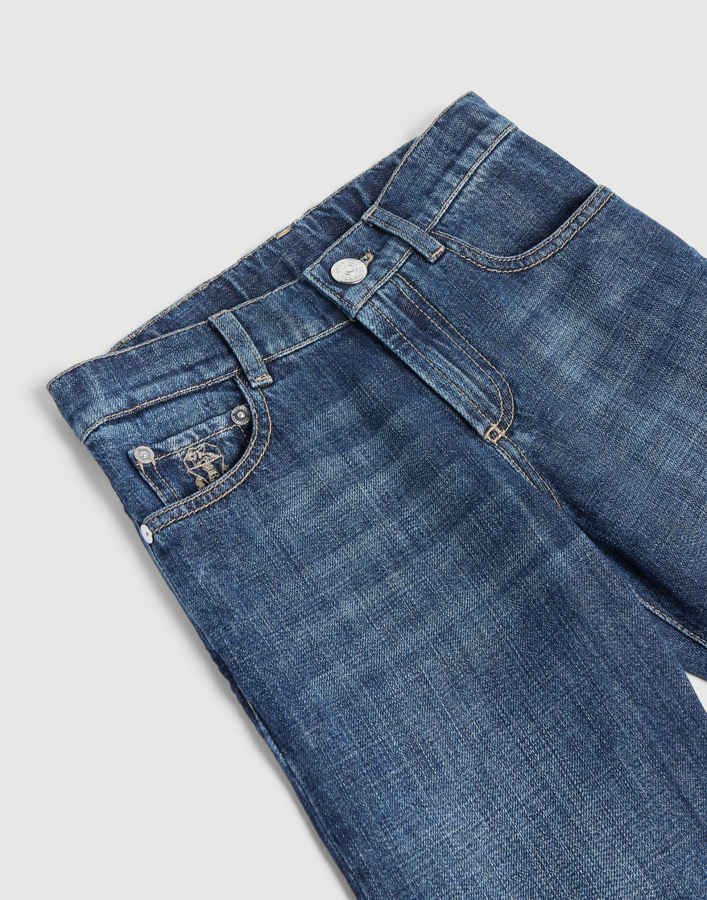 Five-pocket trousers Dark Denim Boys - Brunello Cucinelli