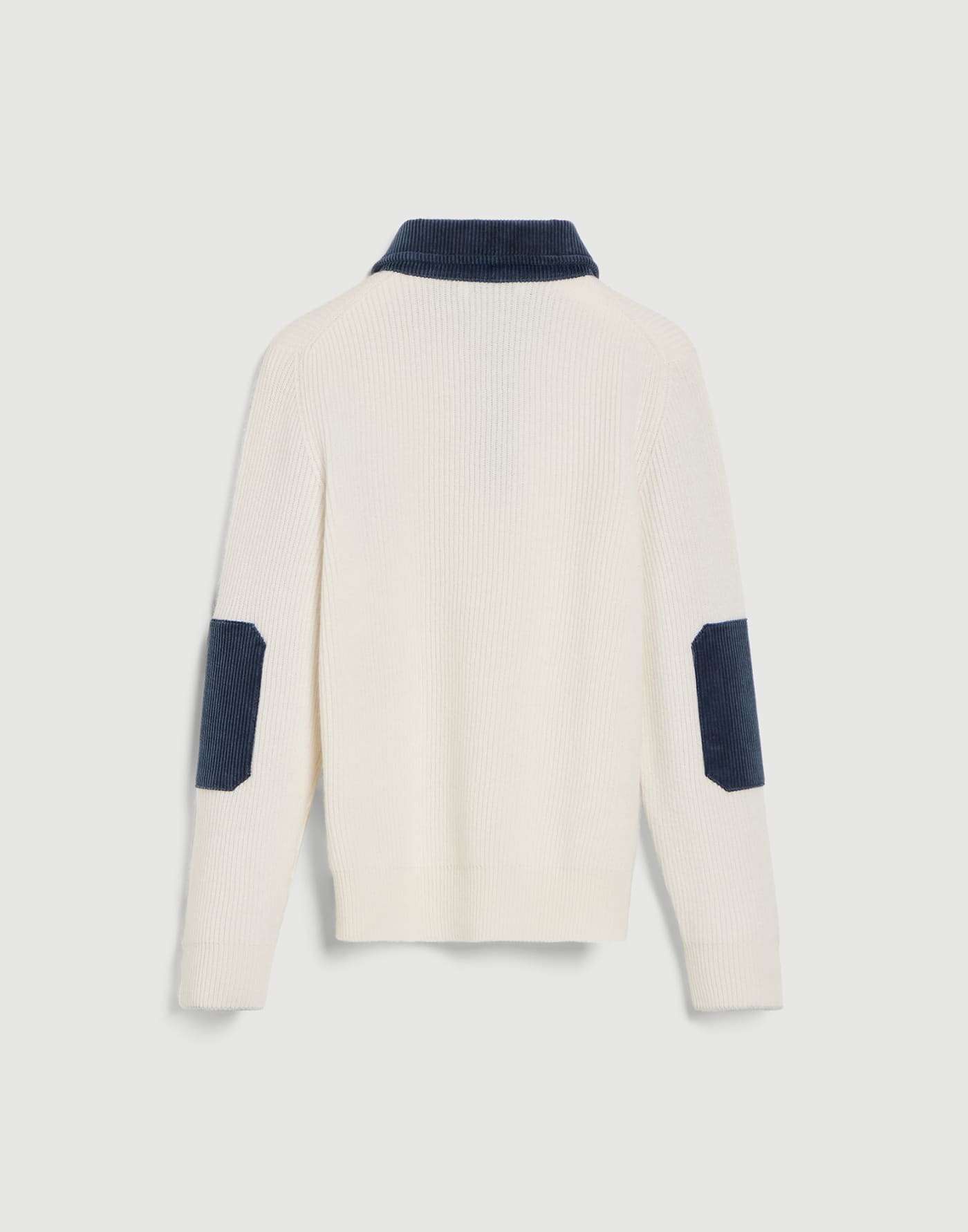 英式羅紋喀什米爾羊絨 Polo 衫 巴拿馬色 男童 - Brunello Cucinelli