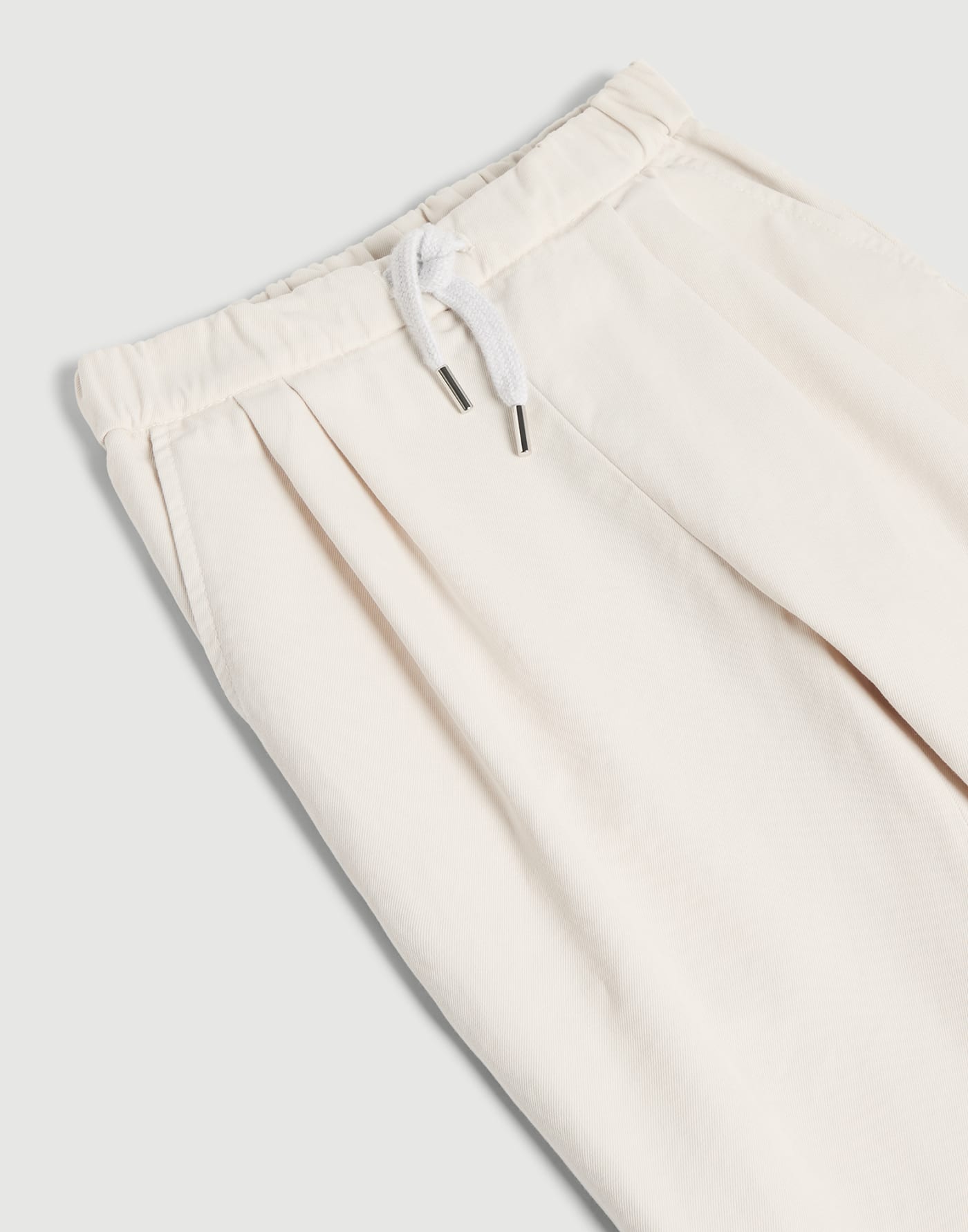 Hose aus stückgefärbtem Gabardine Weiß Jungen - Brunello Cucinelli