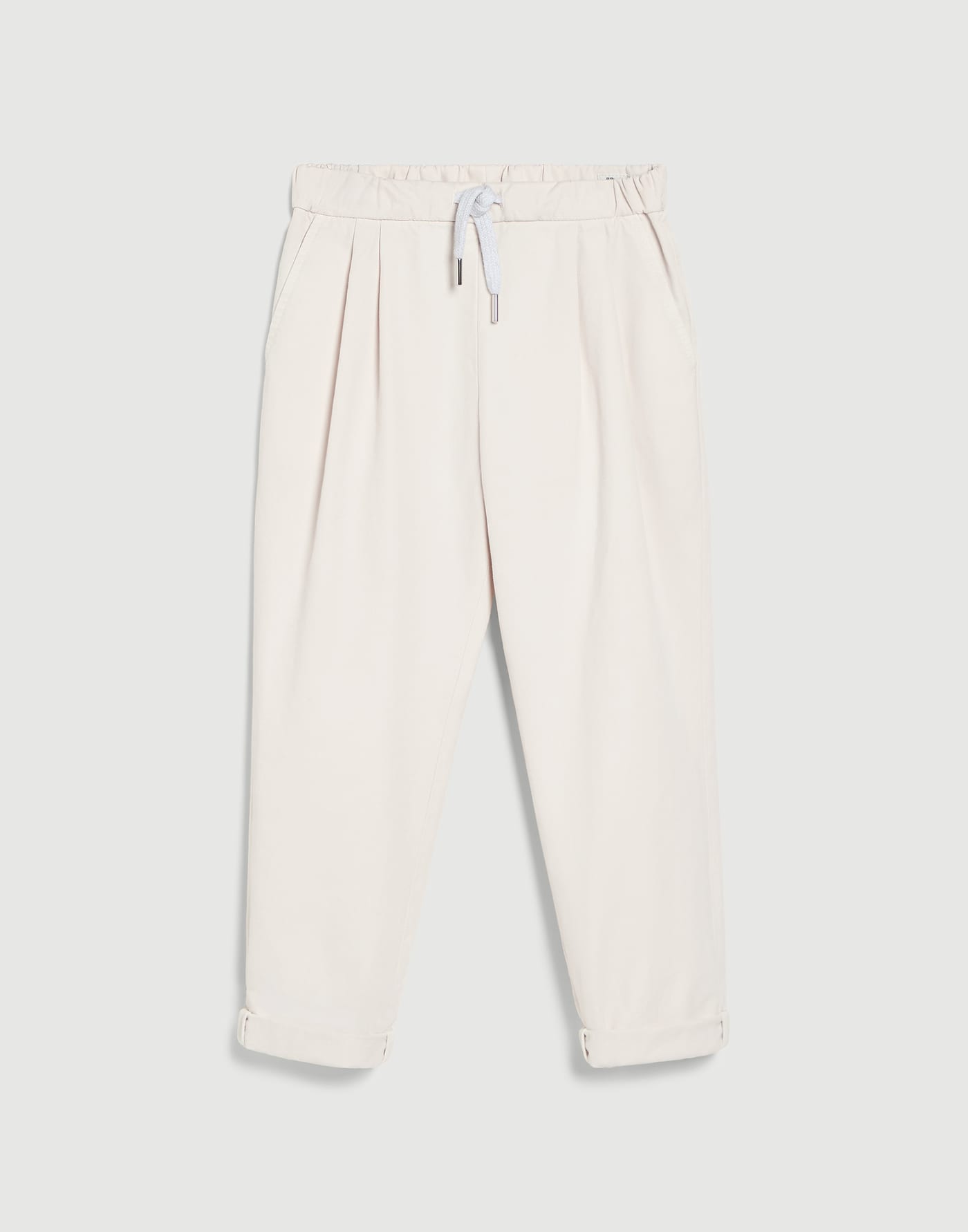 Hose aus stückgefärbtem Gabardine Weiß Jungen - Brunello Cucinelli