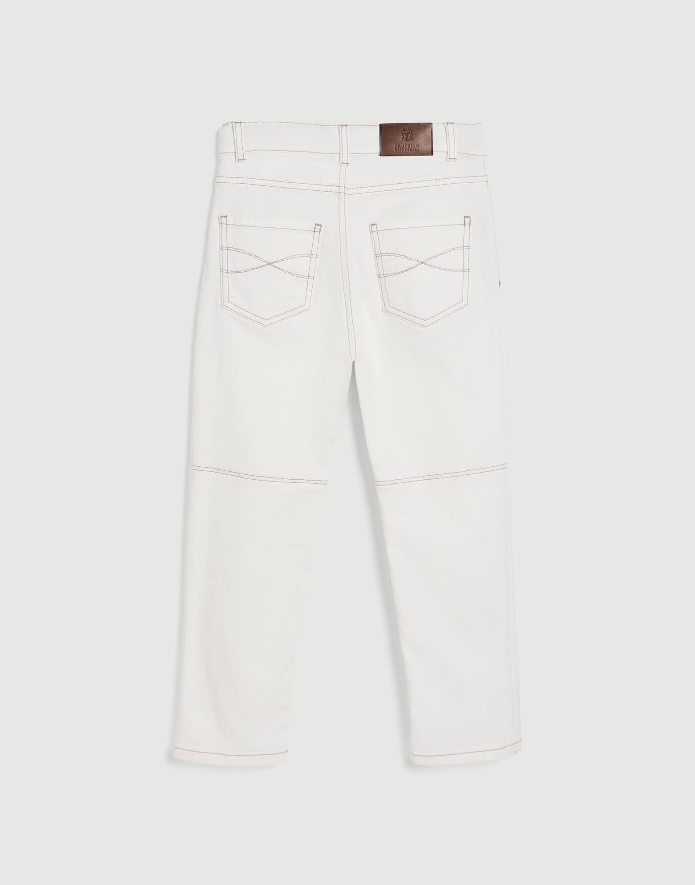 輕盈牛仔褲 白色 男童 - Brunello Cucinelli