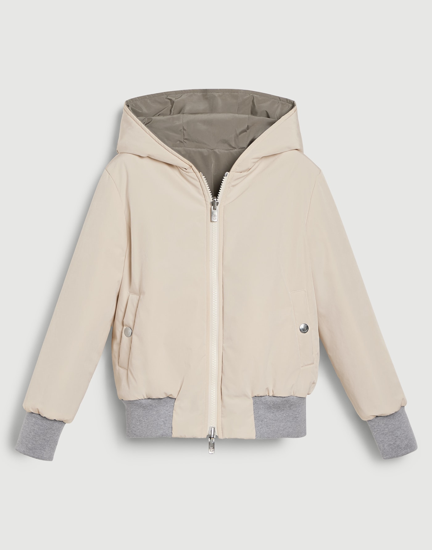 3-in-1 parka Pearl Grey Boys - Brunello Cucinelli