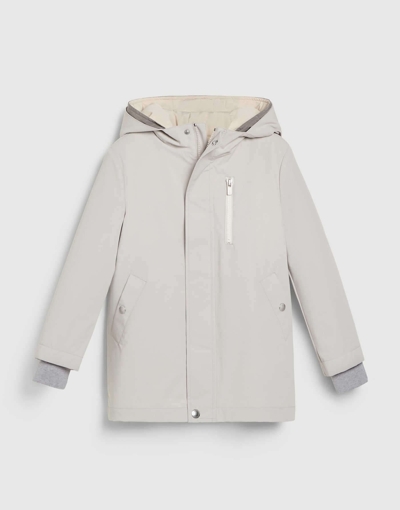 3-in-1 parka Pearl Grey Boys - Brunello Cucinelli