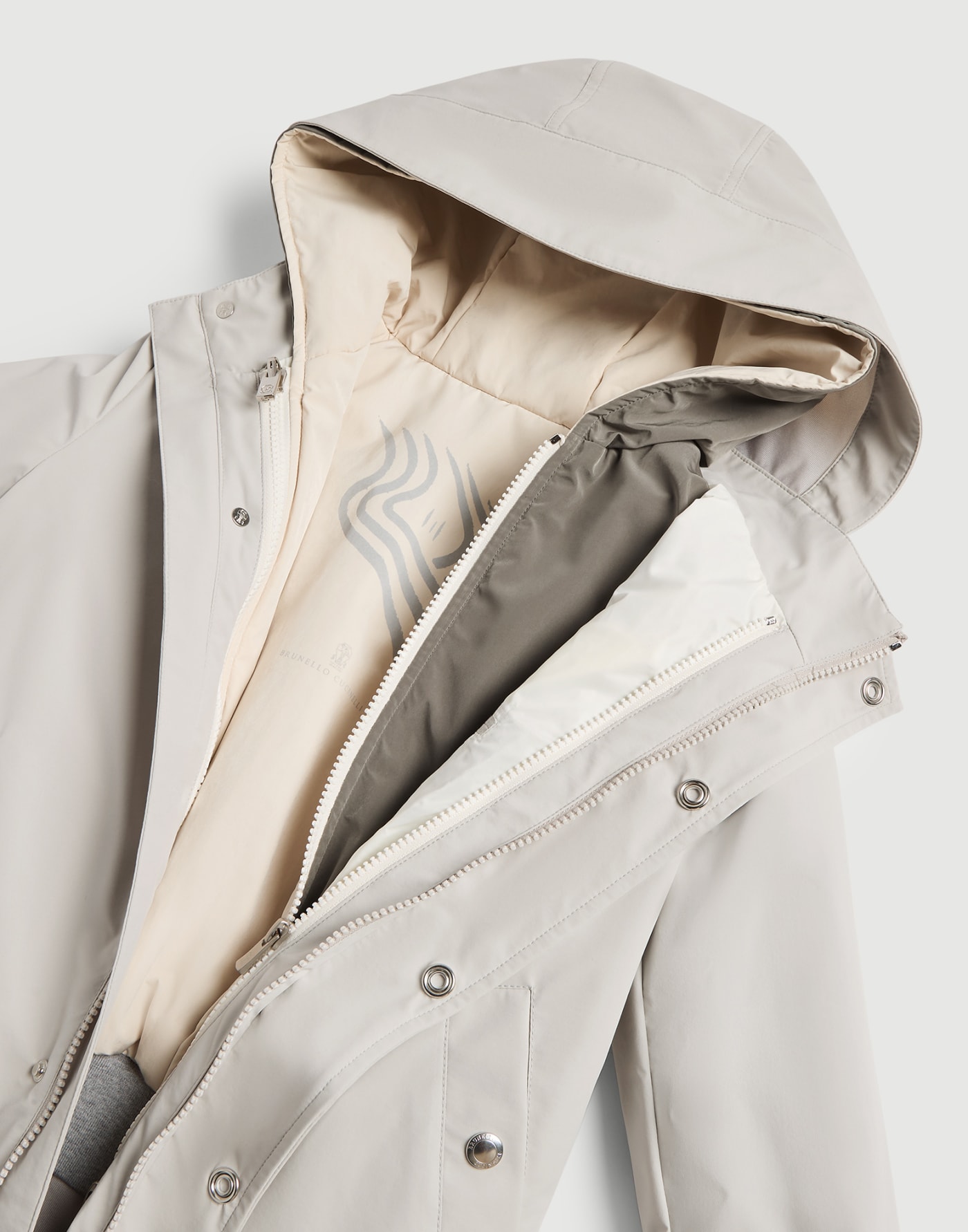 3-in-1 parka Pearl Grey Boys - Brunello Cucinelli